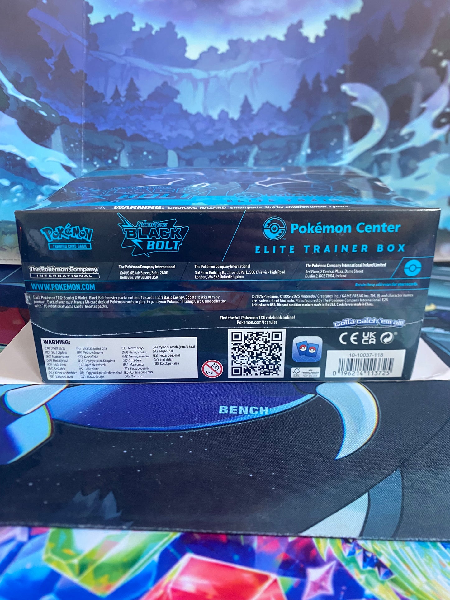 Black Bolt Pokémon Center ETB onderkant