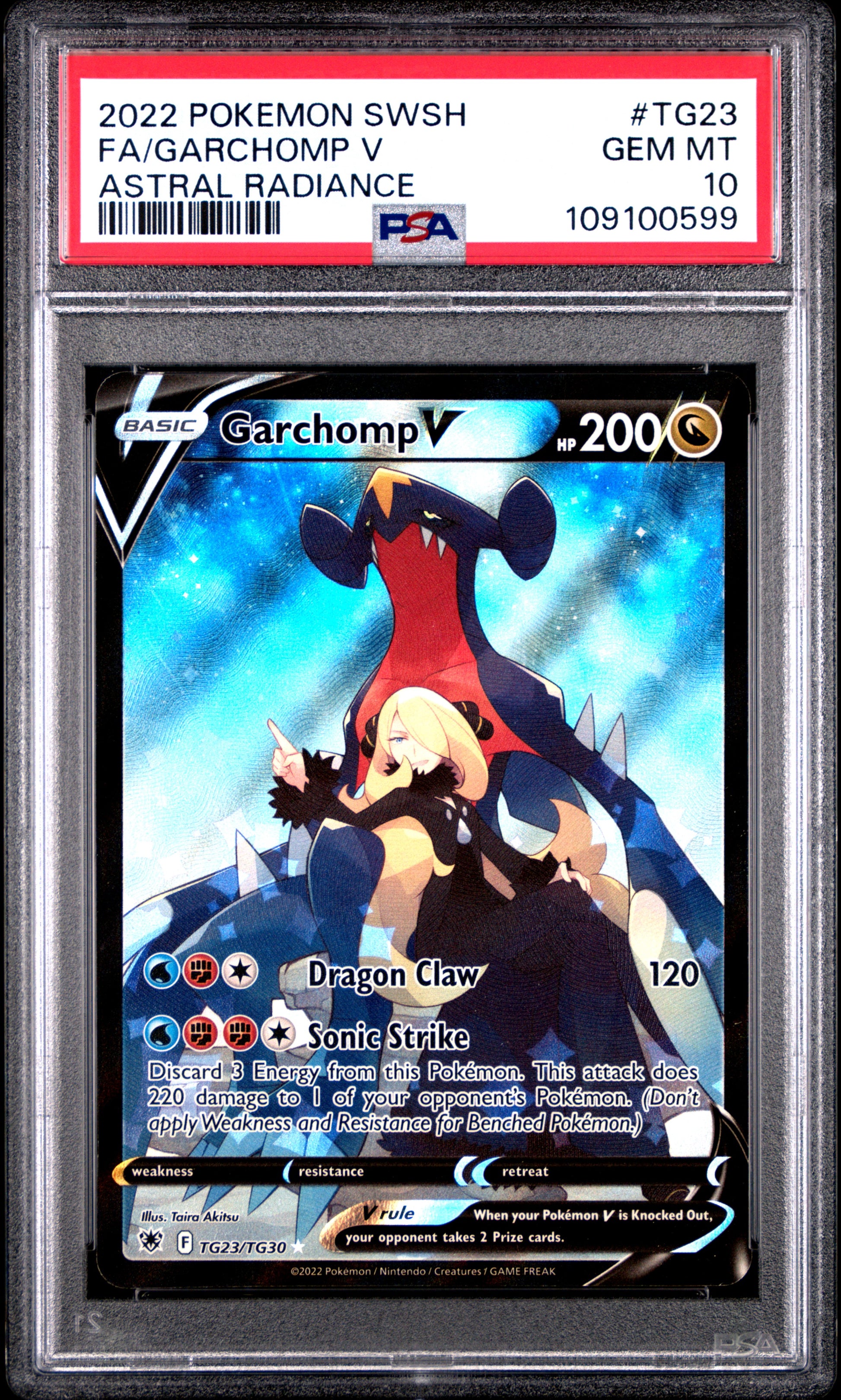 Garchomp TG23 Astral Radiance PSA 10 voorkant