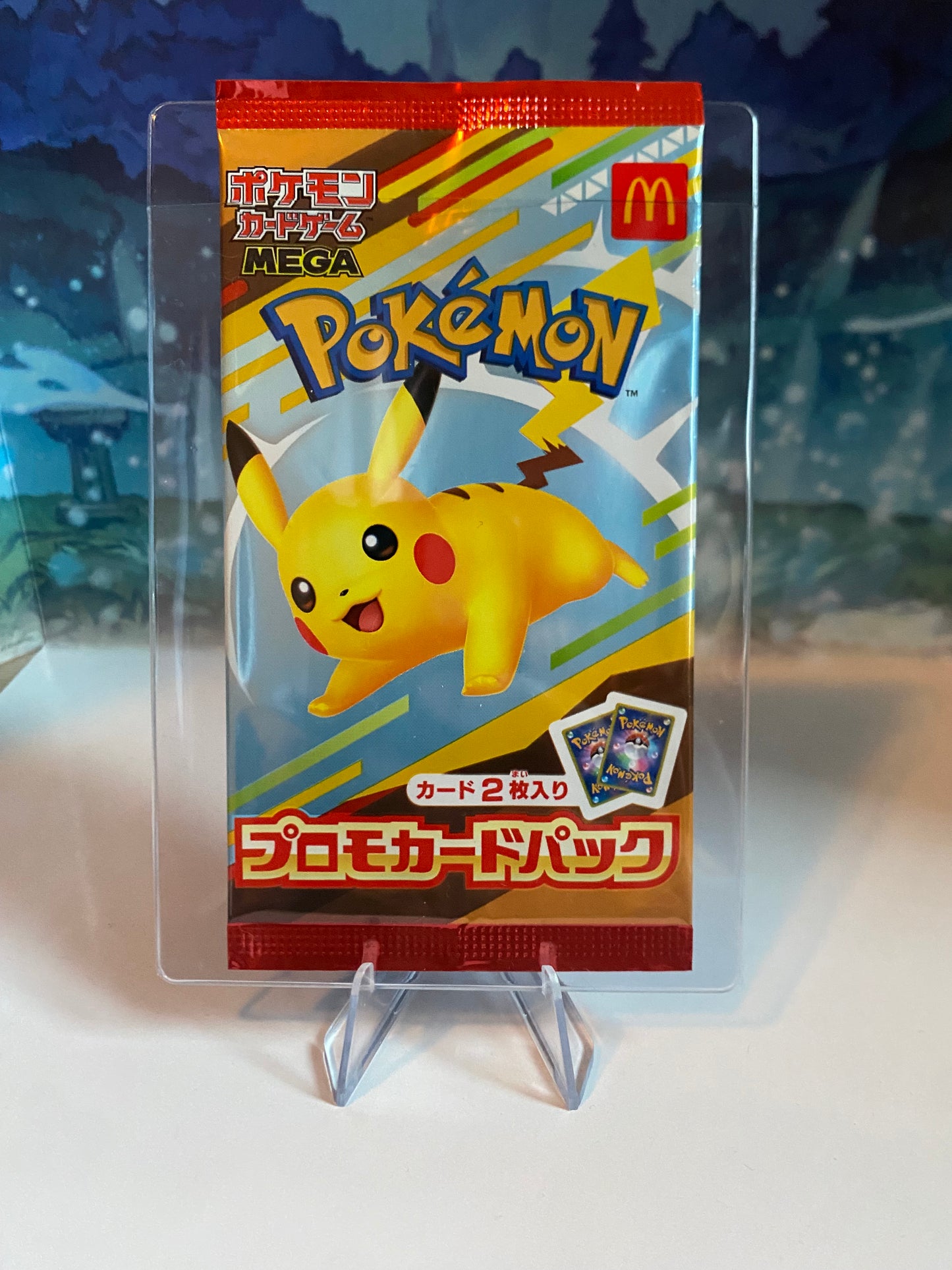 McDonald's Pikachu sealed pack Sealed Collector semi rigid toploader