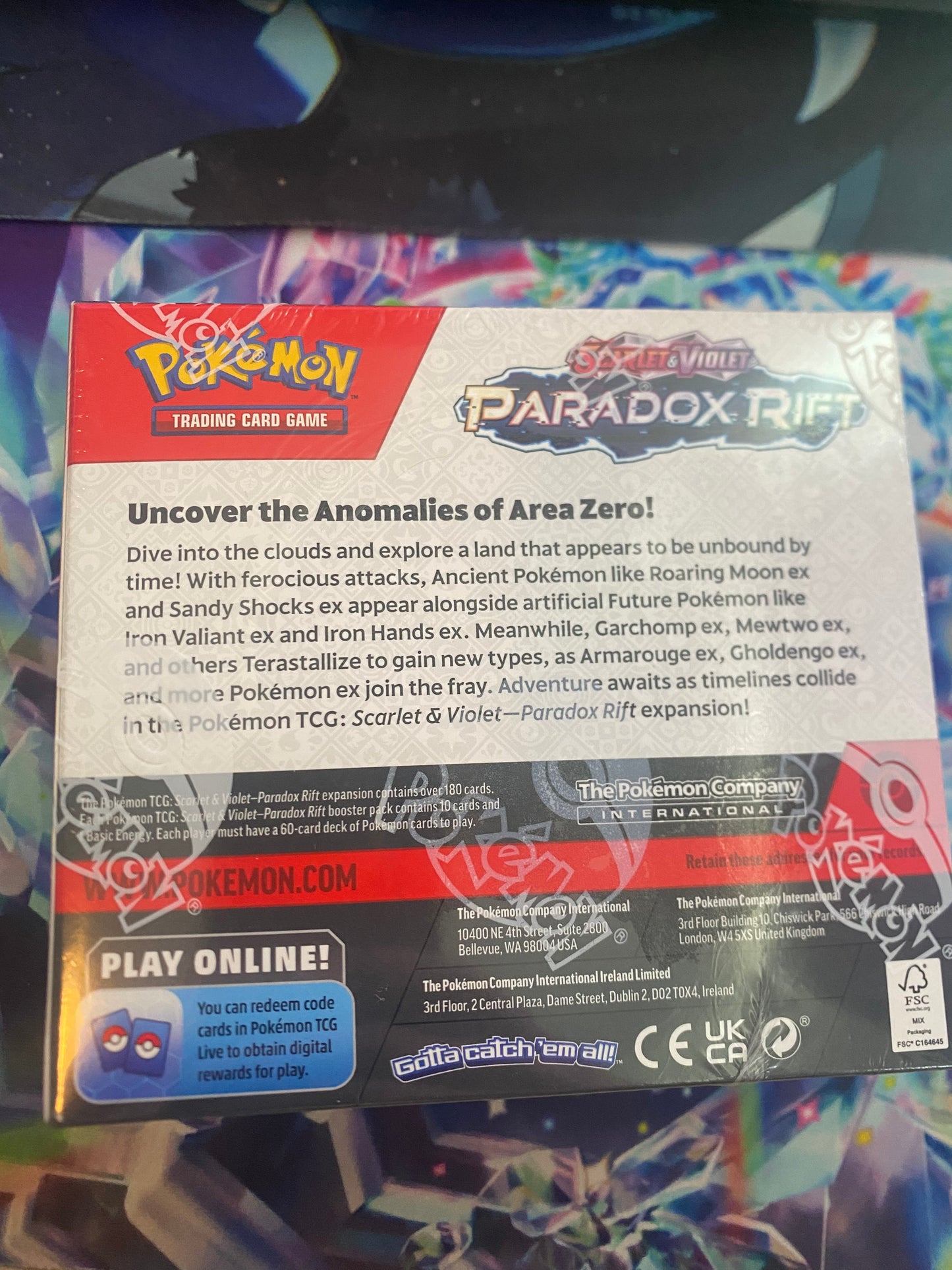 Paradox Rift Booster Box achterkant