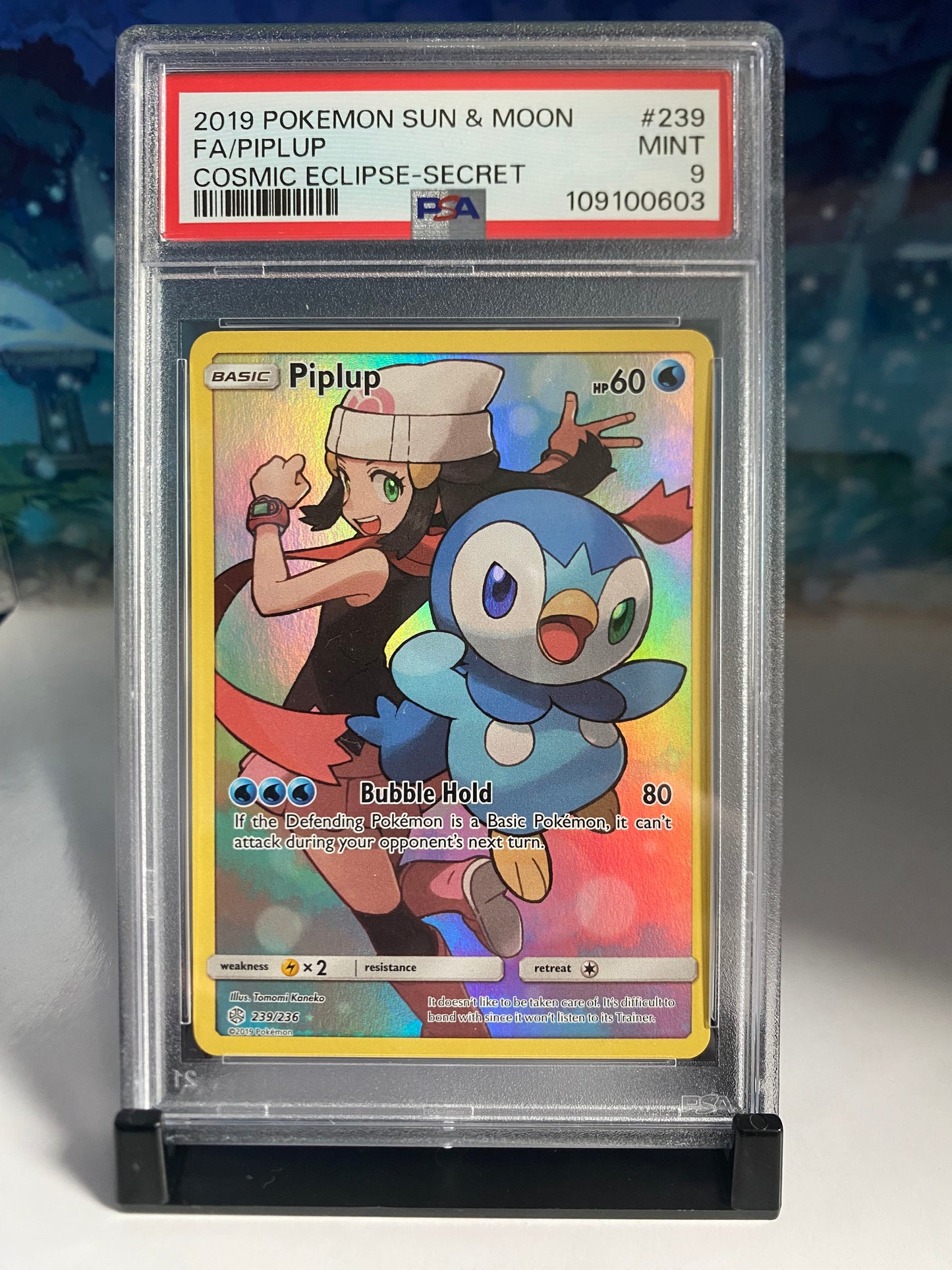 Piplup 239 Cosmic Eclipse PSA 9