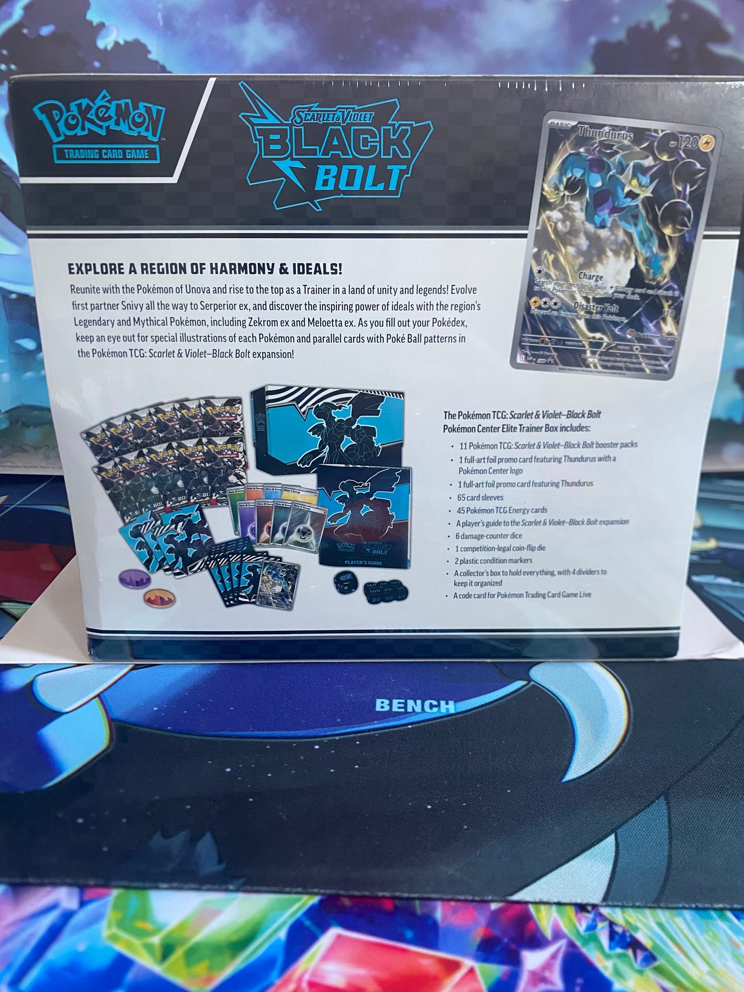 Black Bolt Pokémon Center ETB achterkant