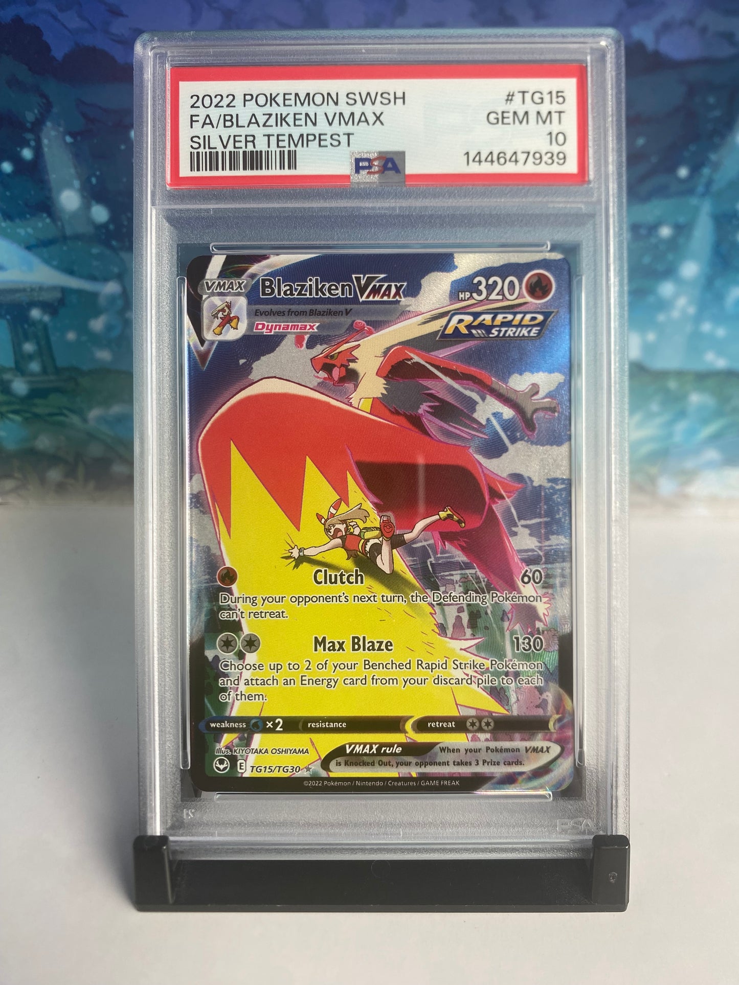 Blaziken Vmax TG15 PSA 10 Sealed Collector