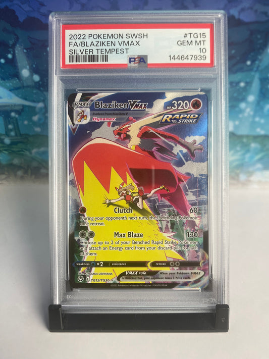Blaziken Vmax TG15 PSA 10 Sealed Collector