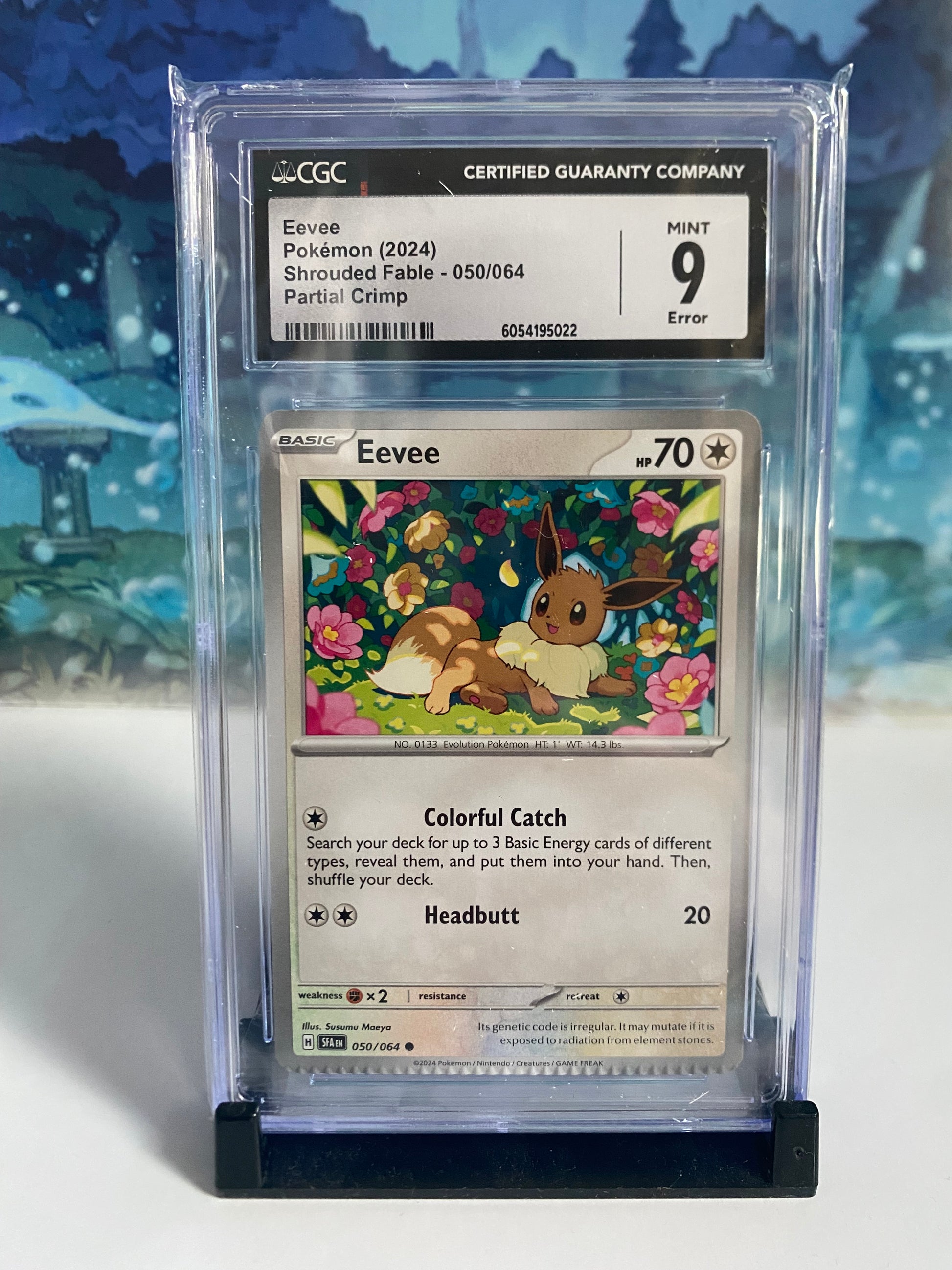 CGC Crimp Error Eevee 9 Sealed Collector