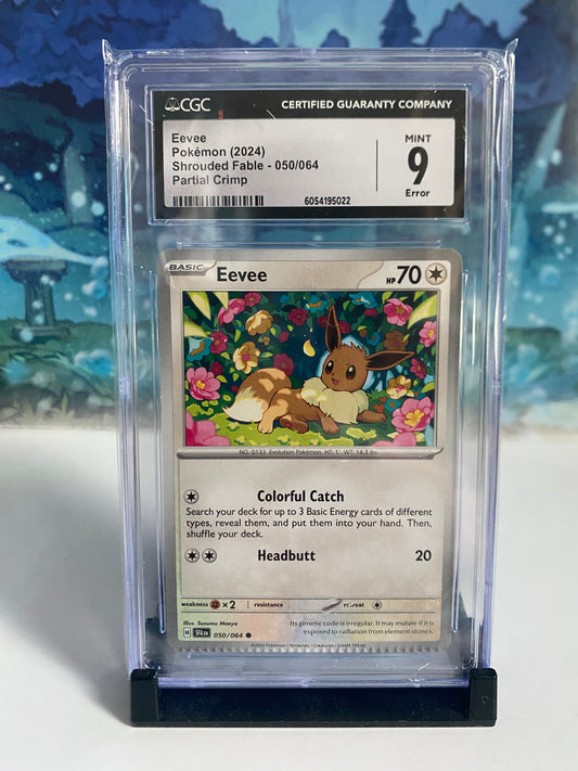 CGC Crimp Error Eevee 9 Sealed Collector