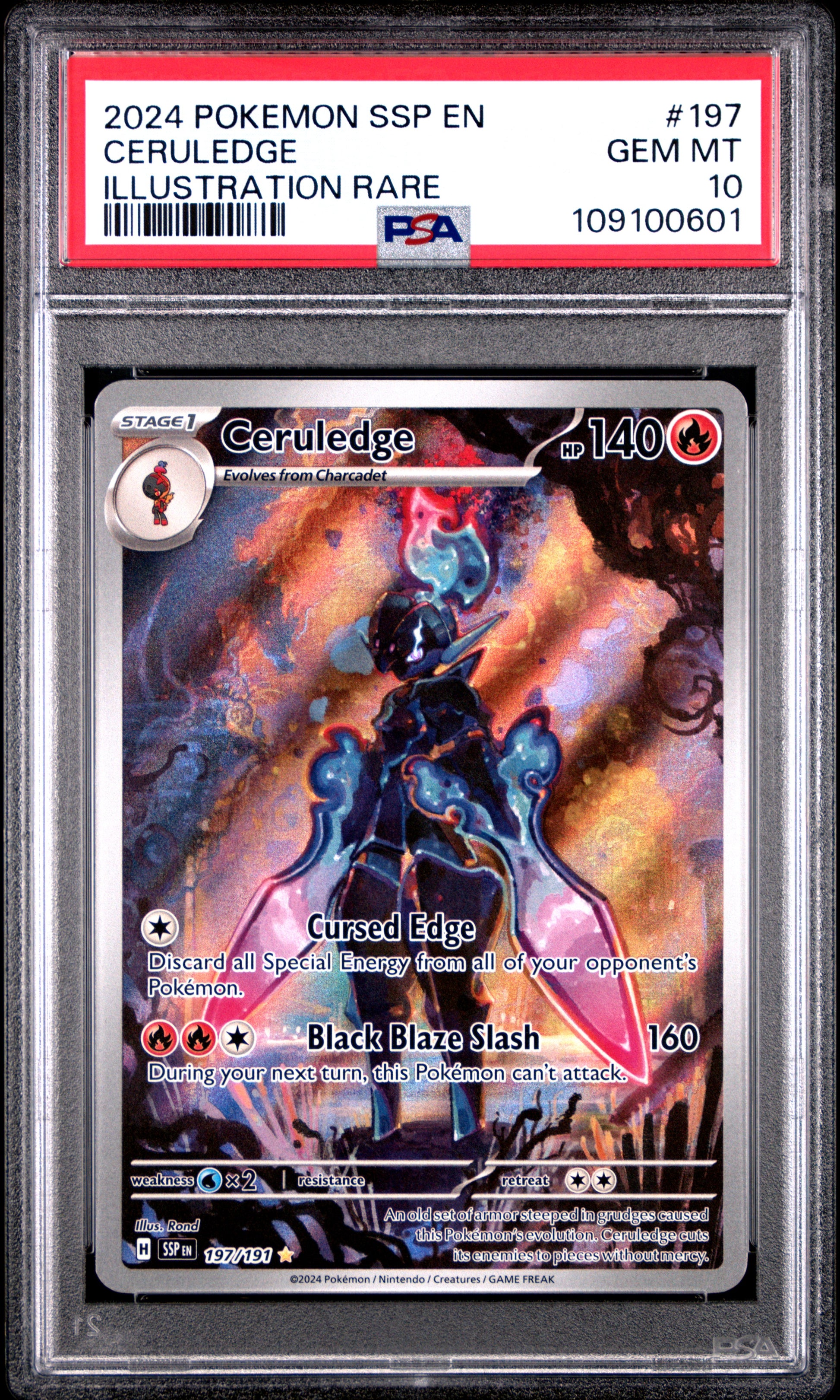 Ceruledge 197 PSA 10 voorkant