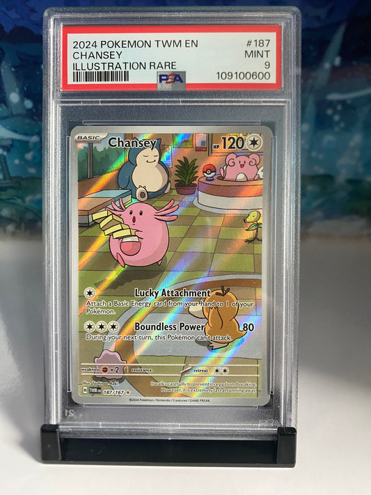 Chansey 187 Twilight Masquerade PSA 9