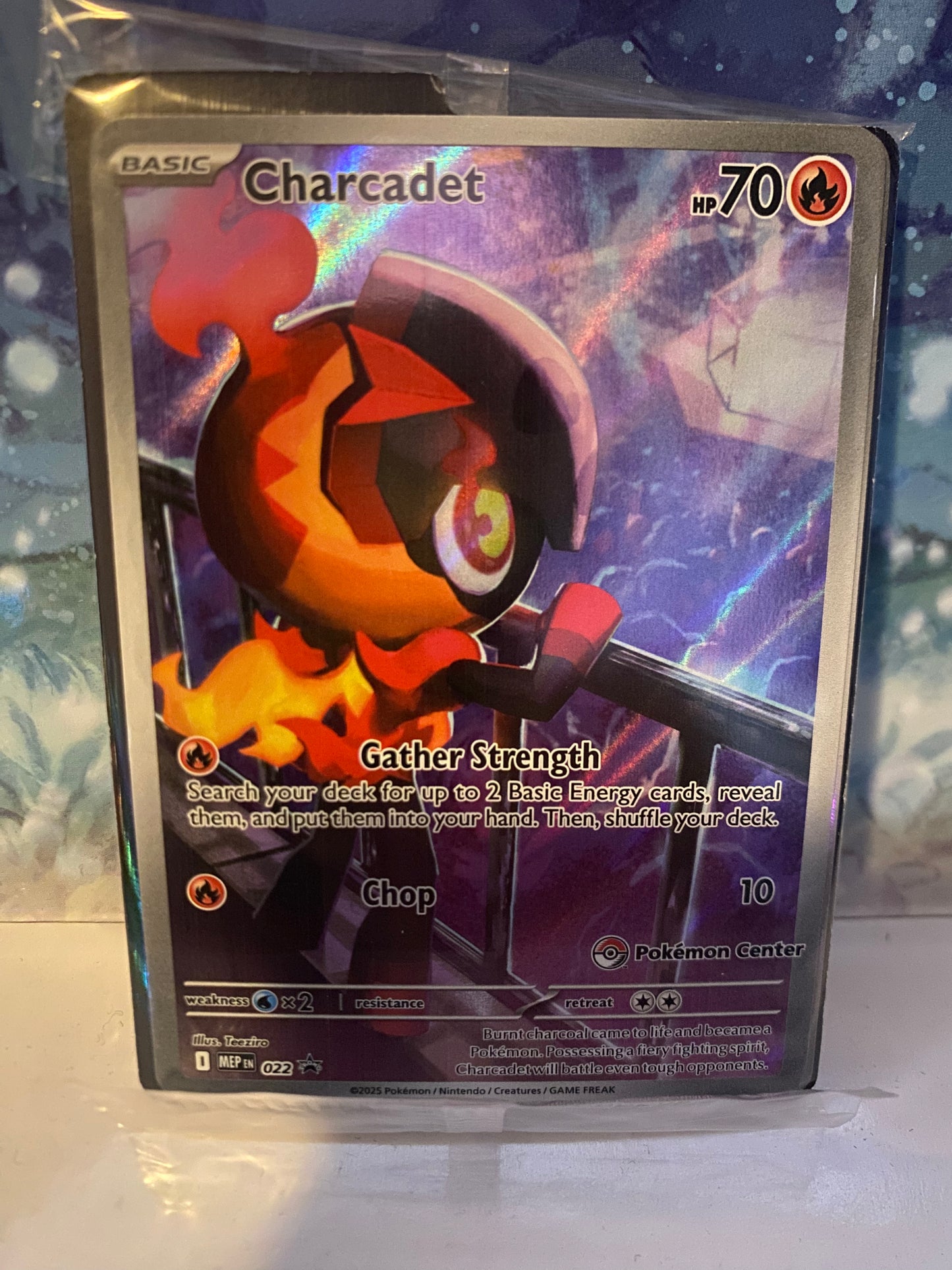 Charcadet Pokémon Center MEP022 sealed Sealed Collector voorkant