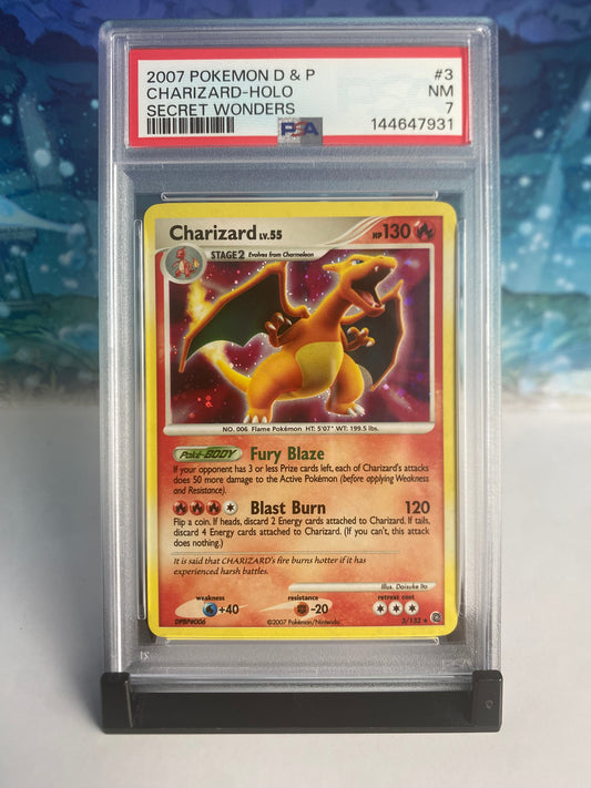 Charizard Secret Wonders 3 PSA 7 Sealed Collector
