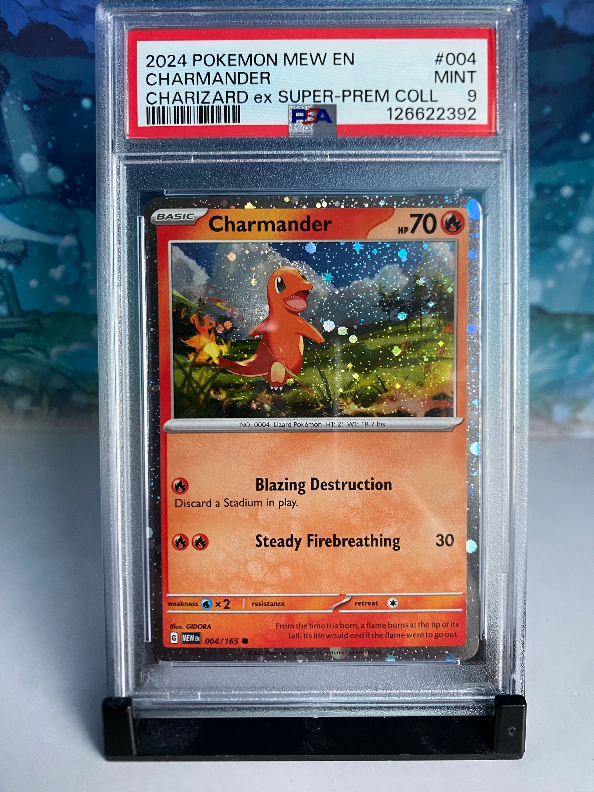 Charmander 004 151 Cosmos Holo PSA 9 Sealed Collector