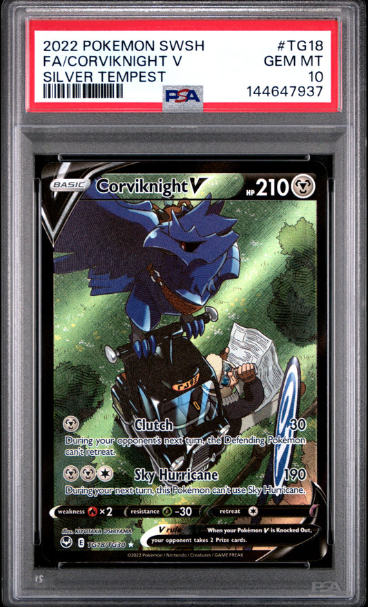 Corviknight V TG 10 PSA 10 voorkant
