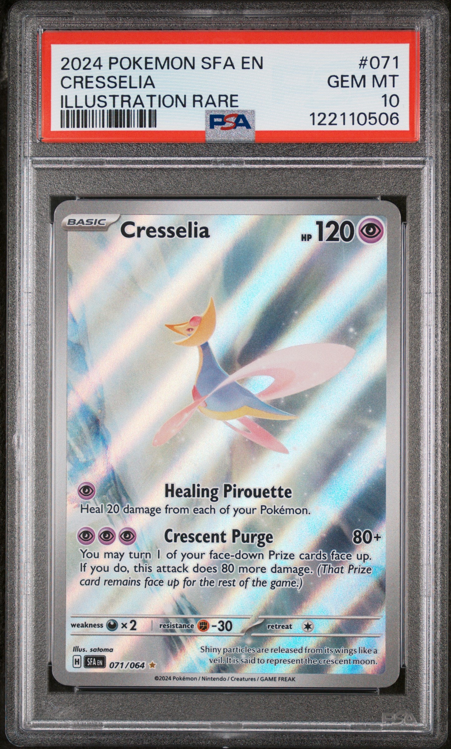 Cresselia 071 PSA 10 voorkant