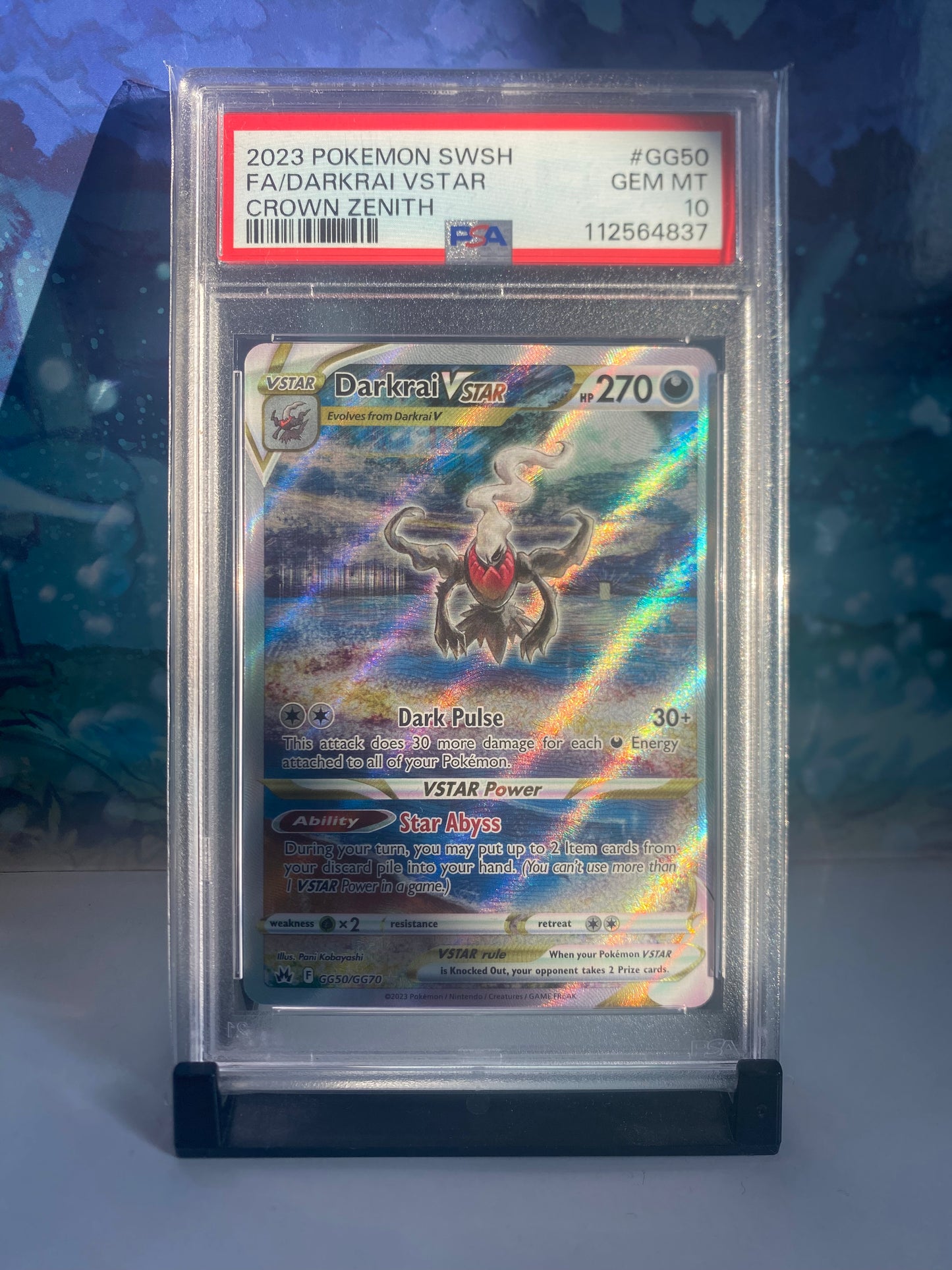 Darkrai Vstar GG50 PSA 10 Sealed Collector