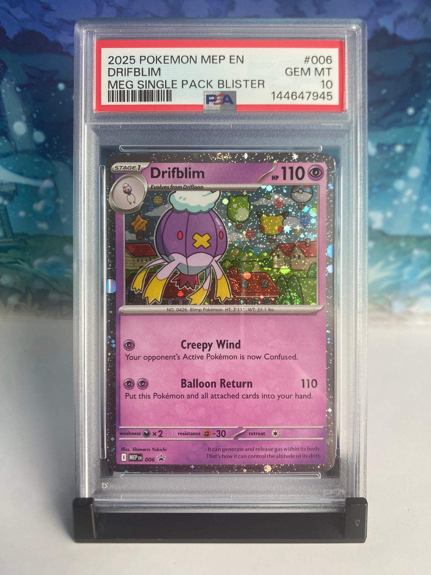 Drifblim MEP006 PSA 10 Sealed Collector