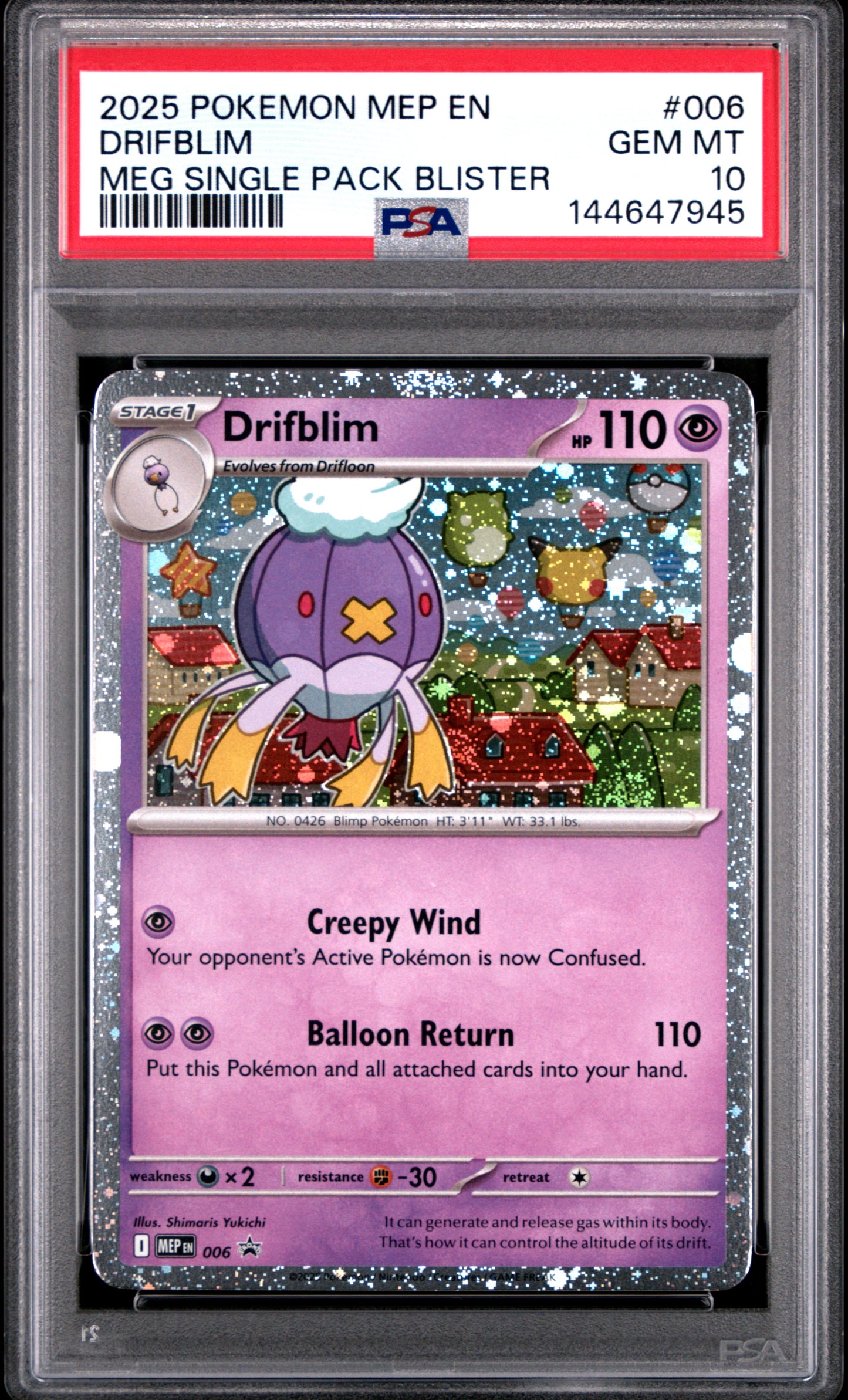 Drifblim MEP 006 PSA 10 voorkant