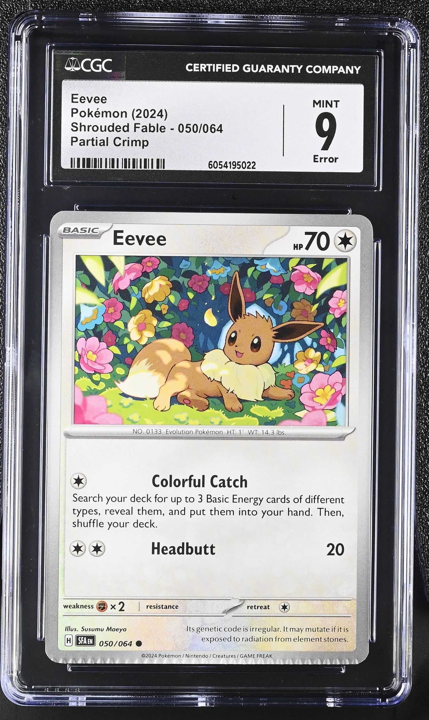 Eevee Crimp Error CGC 9 voorkant