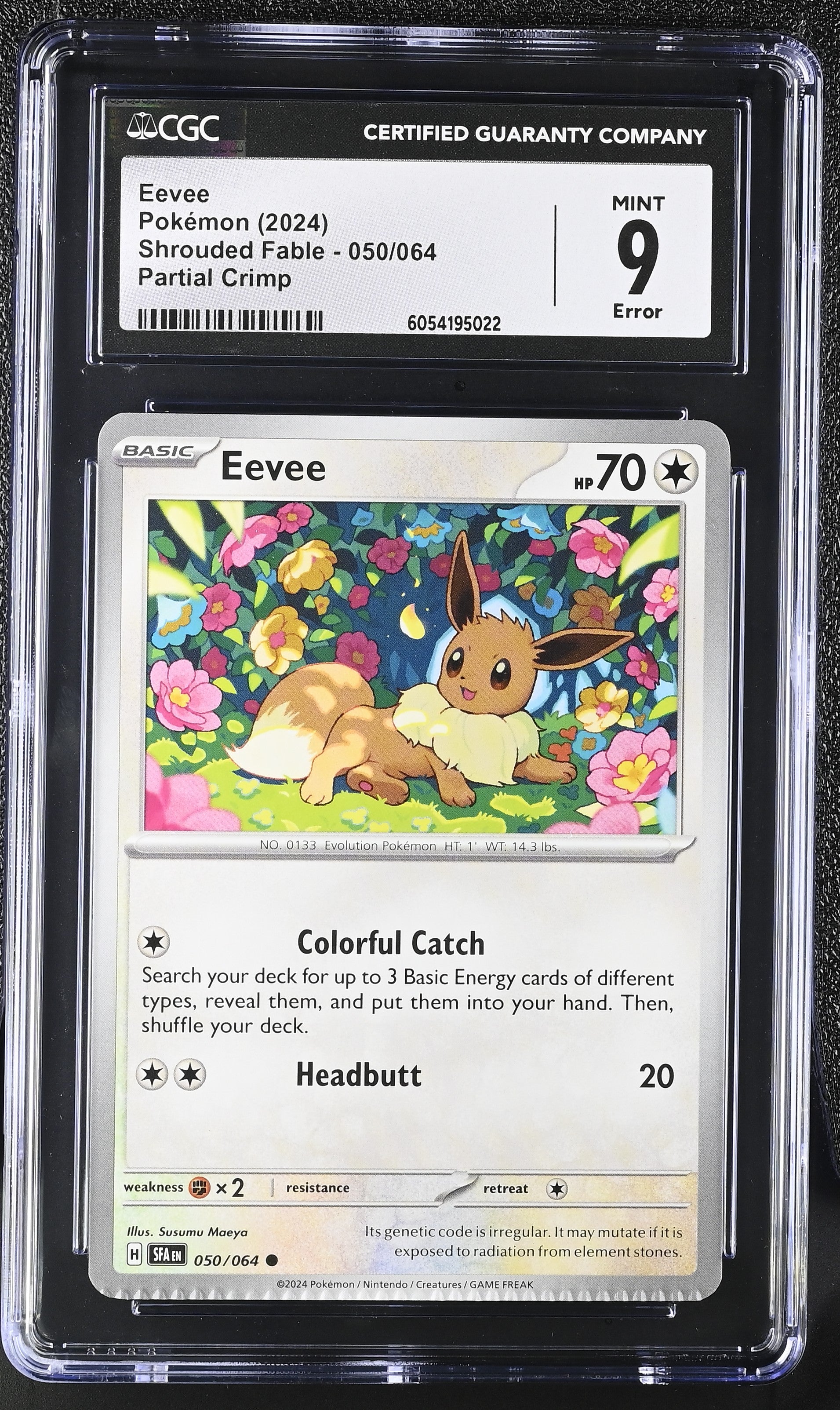 Eevee Crimp Error CGC 9 voorkant