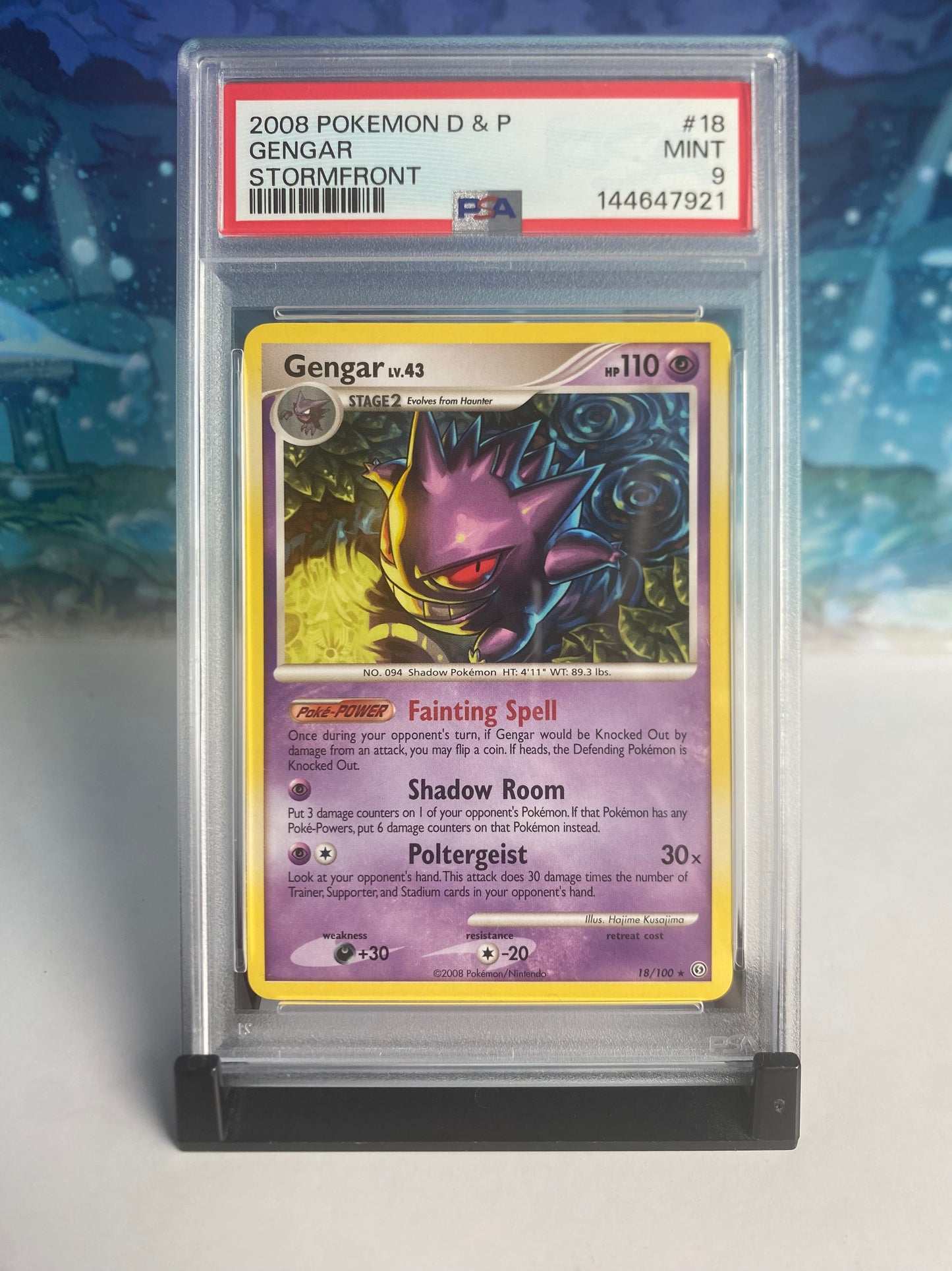 Gengar Stormfront 8 PSA 9 Sealed Collector