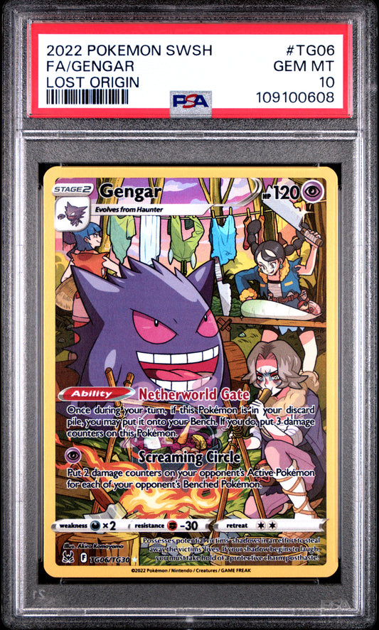 Gengar TG06 Lost Origin PSA 10 voorkant