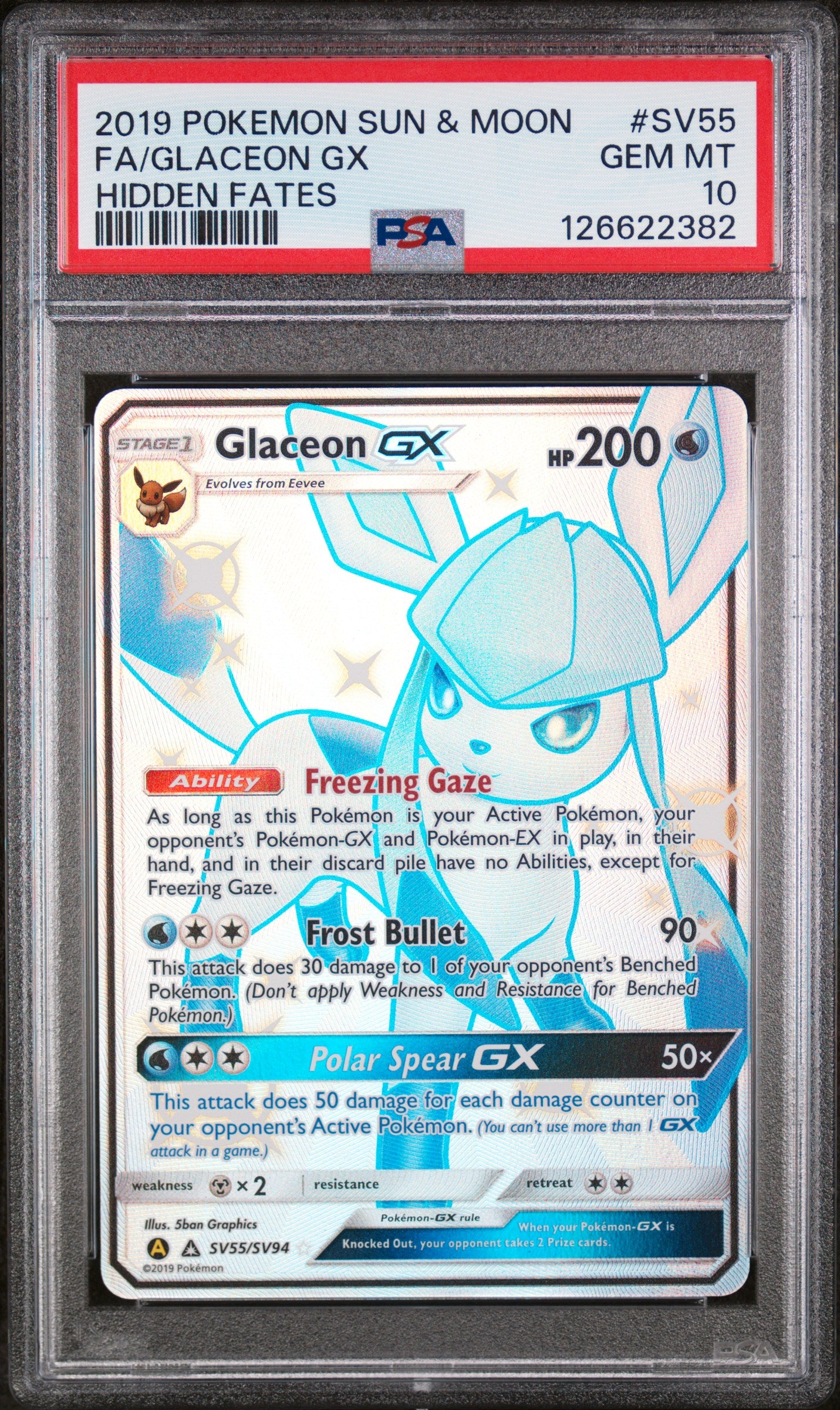 Glaceon GX SV55 PSA 10 voorkant