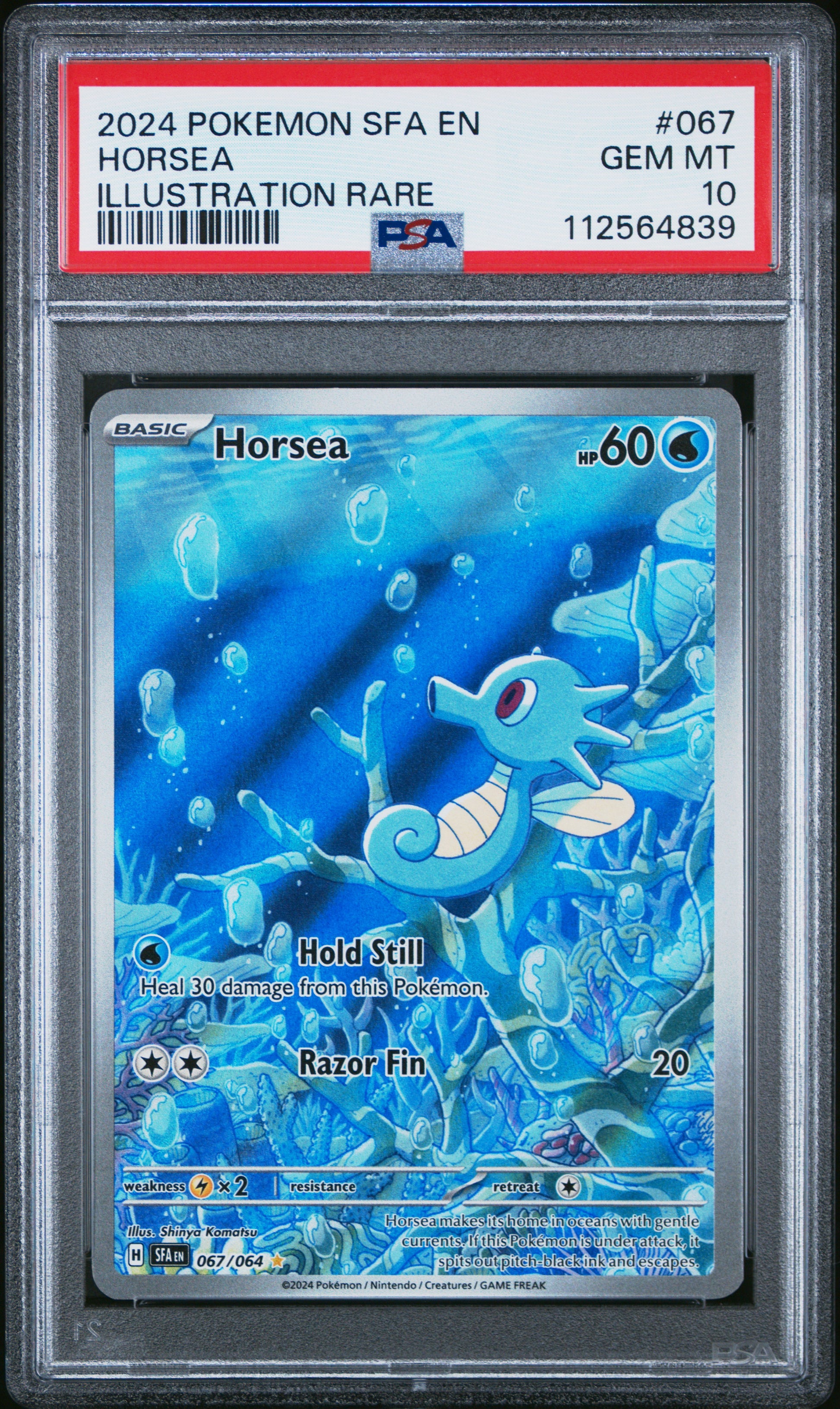 Horsea 067 PSA10 PSA scan voorkant