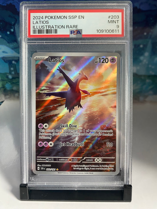 Latios 203 Surging Sparks PSA 9