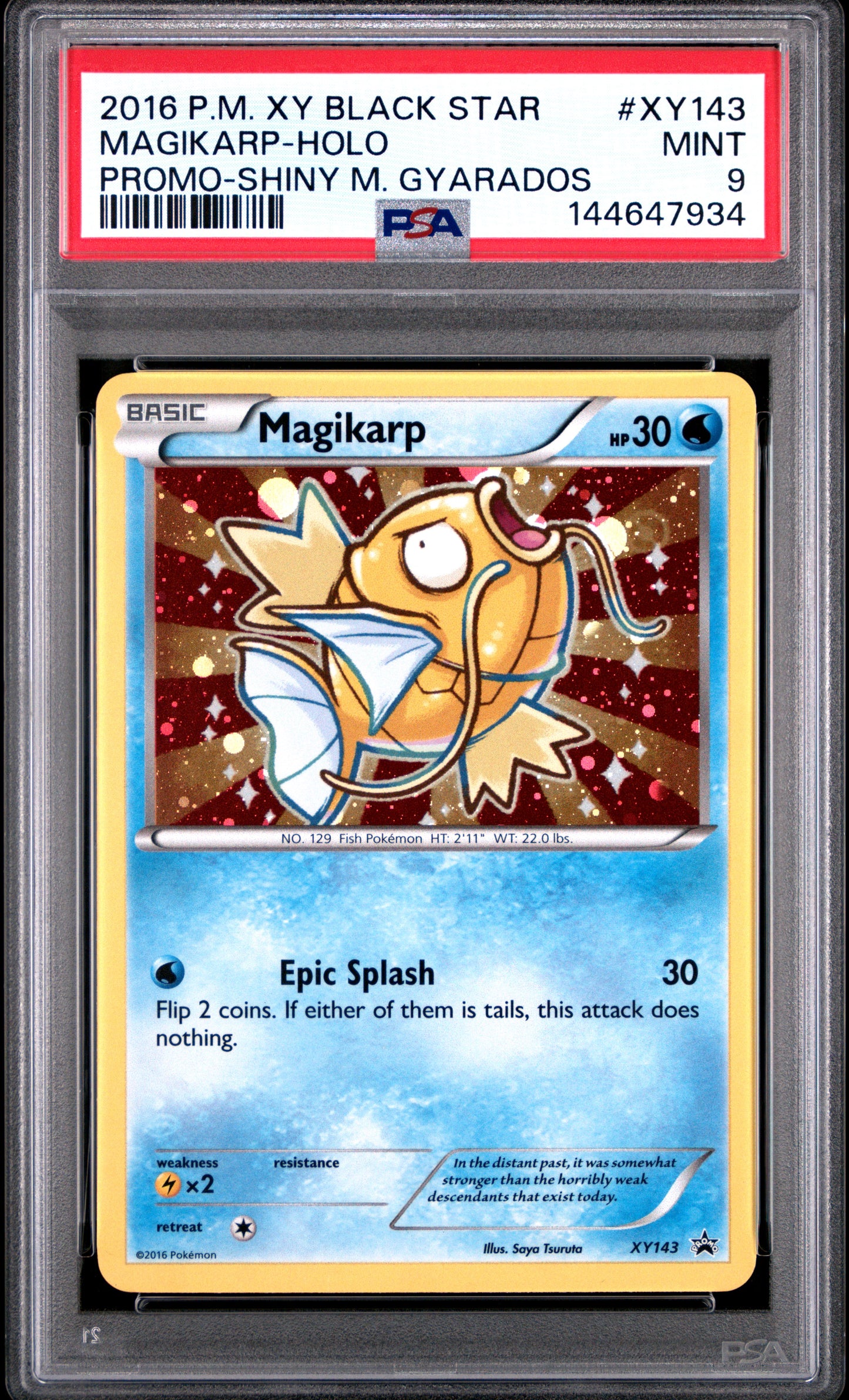 Magikarp XY143 PSA 9 voorkant