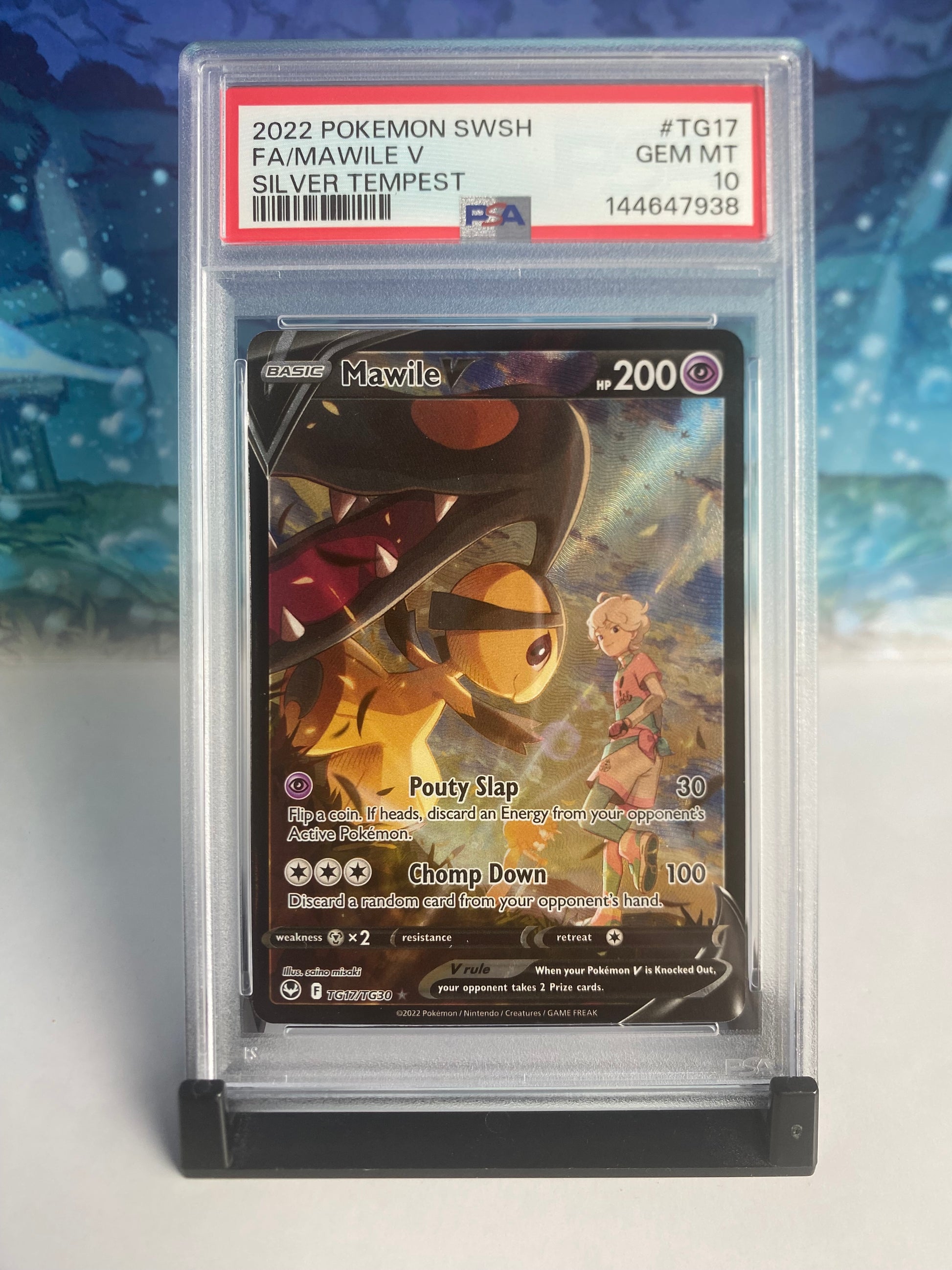 Mawile V TG17 PSA 10 Sealed Collector