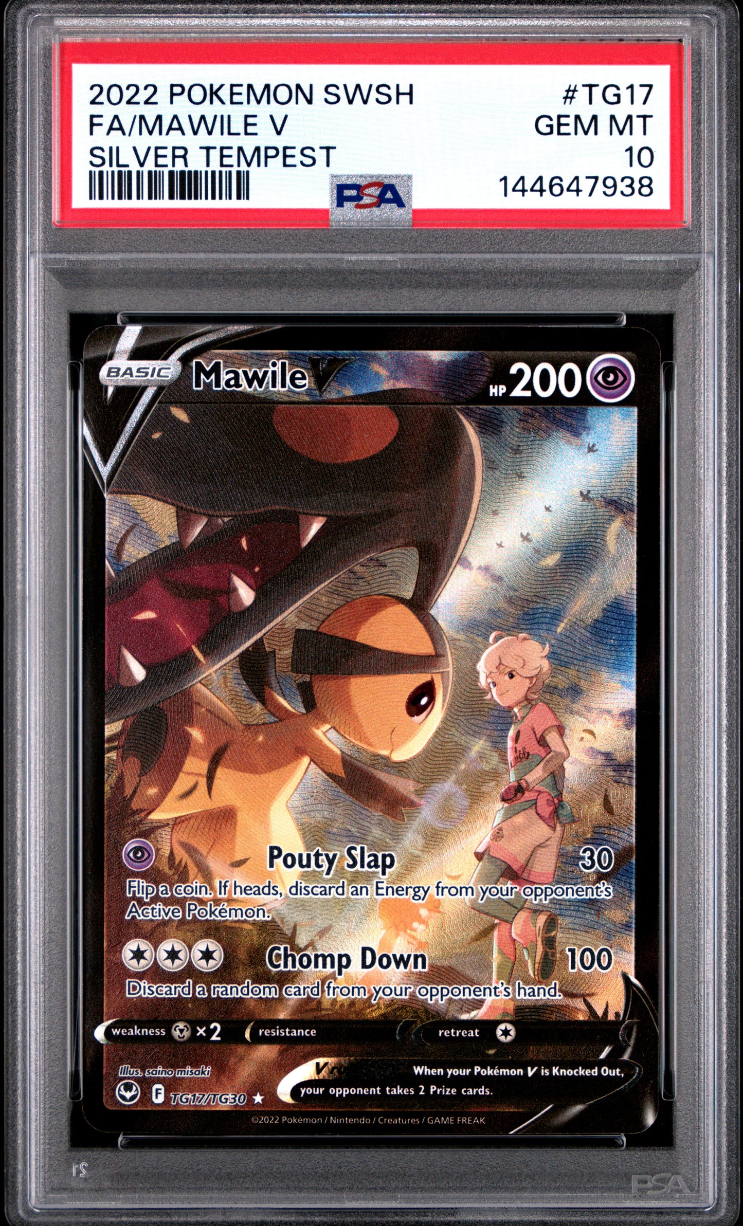 Mawile V TG17 PSA 10 voorkant