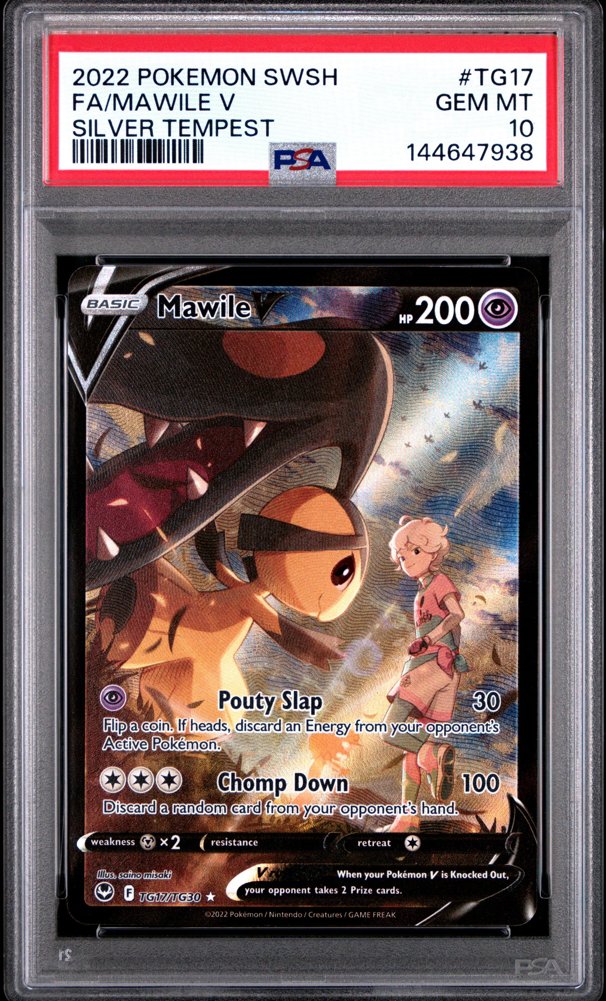 Mawile V TG17 PSA 10 voorkant