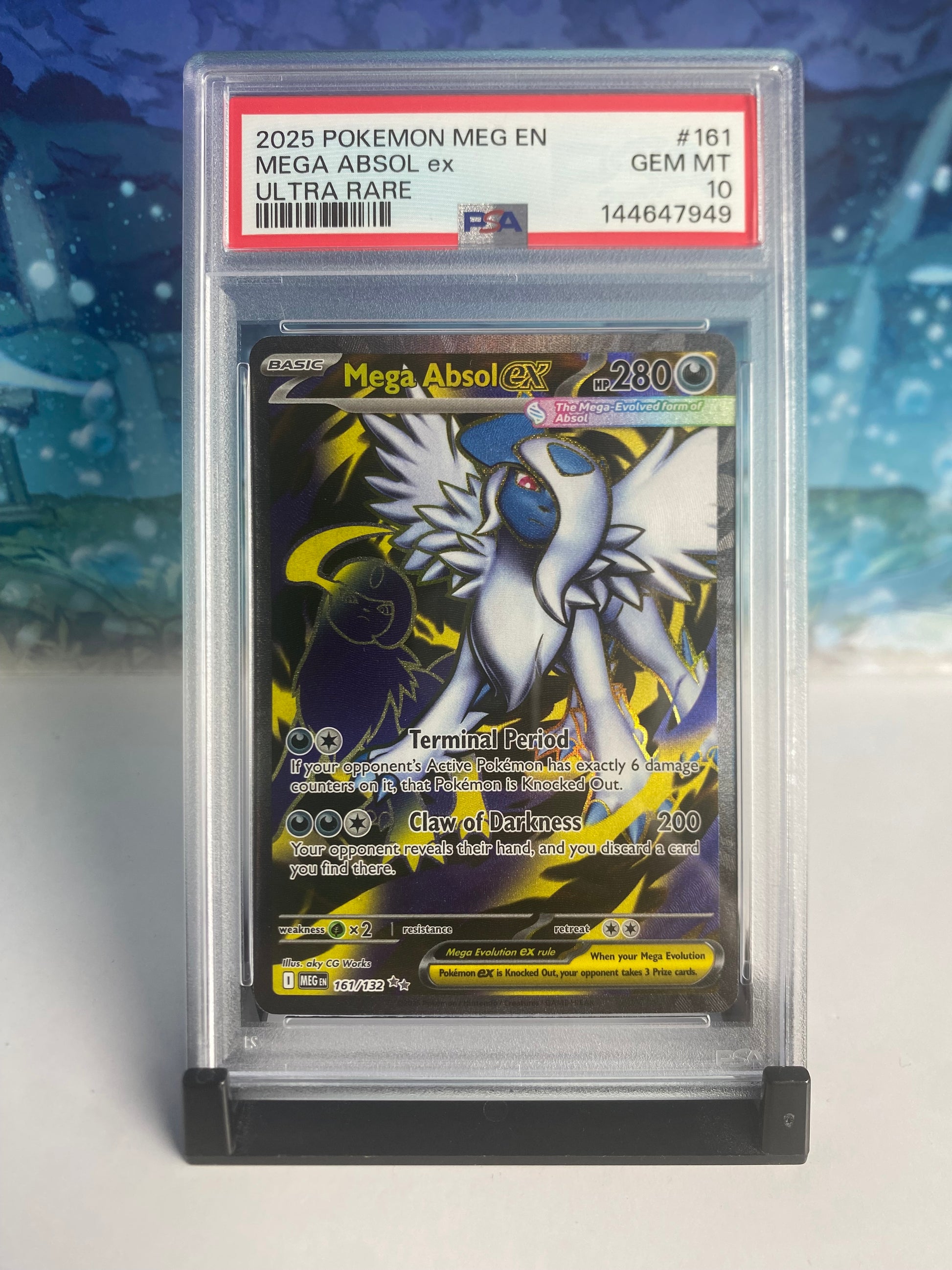 Mega Absol 161 PSA 10 Sealed Collector