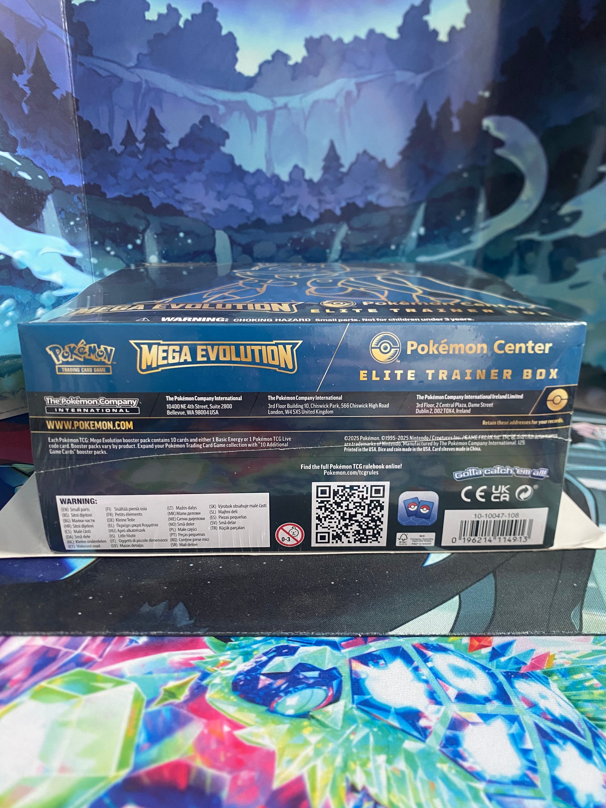 Mega Evolution Lucario Pokémon Center ETB onderkant