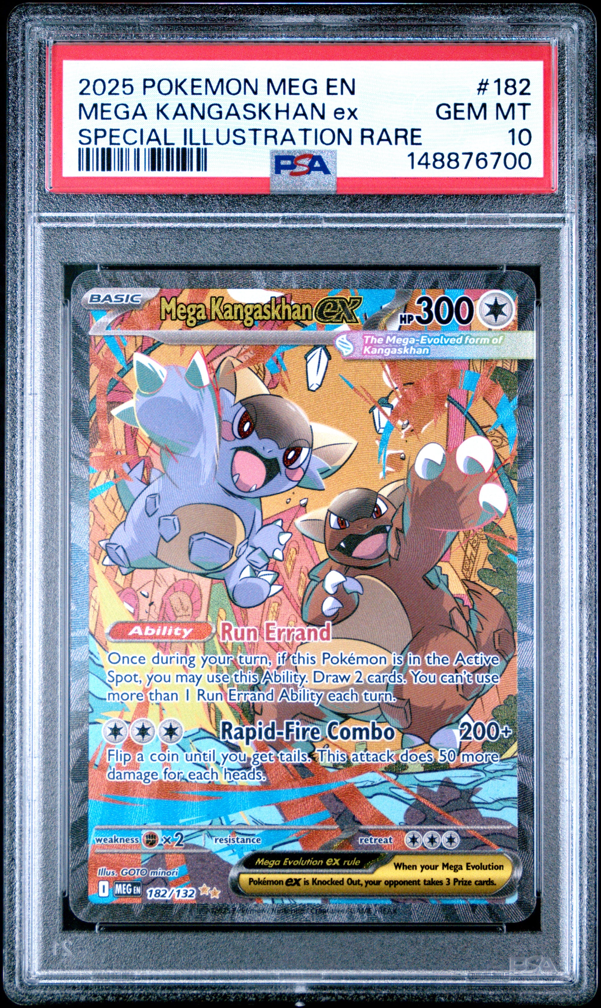 Mega Kangaskhan 182 PSA 10 voorkant