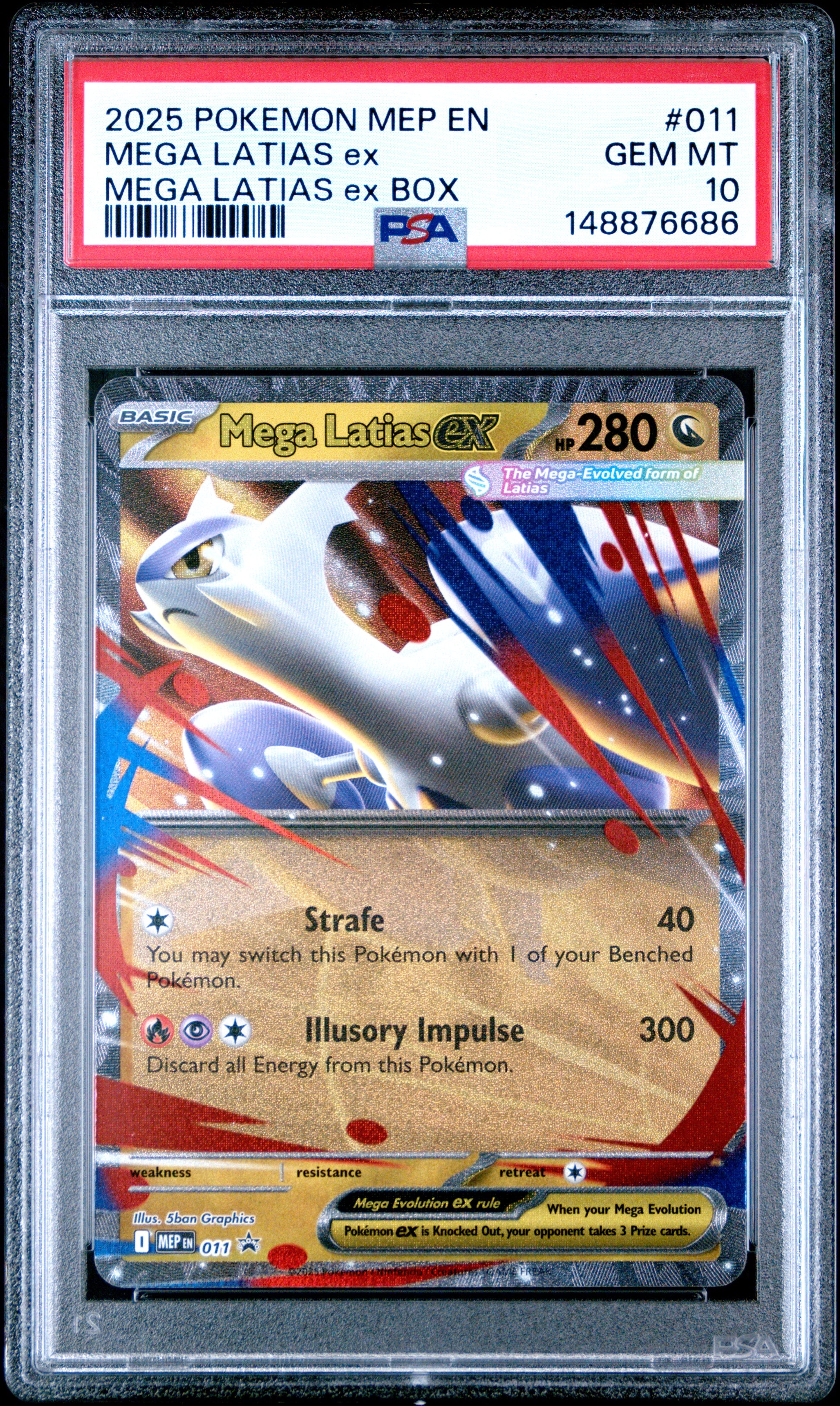 Mega Latias MEP011 PSA 10 voorkant