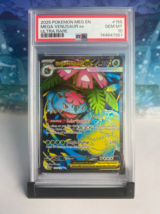 Mega Venusaur 155 PSA 10 Sealed Collector