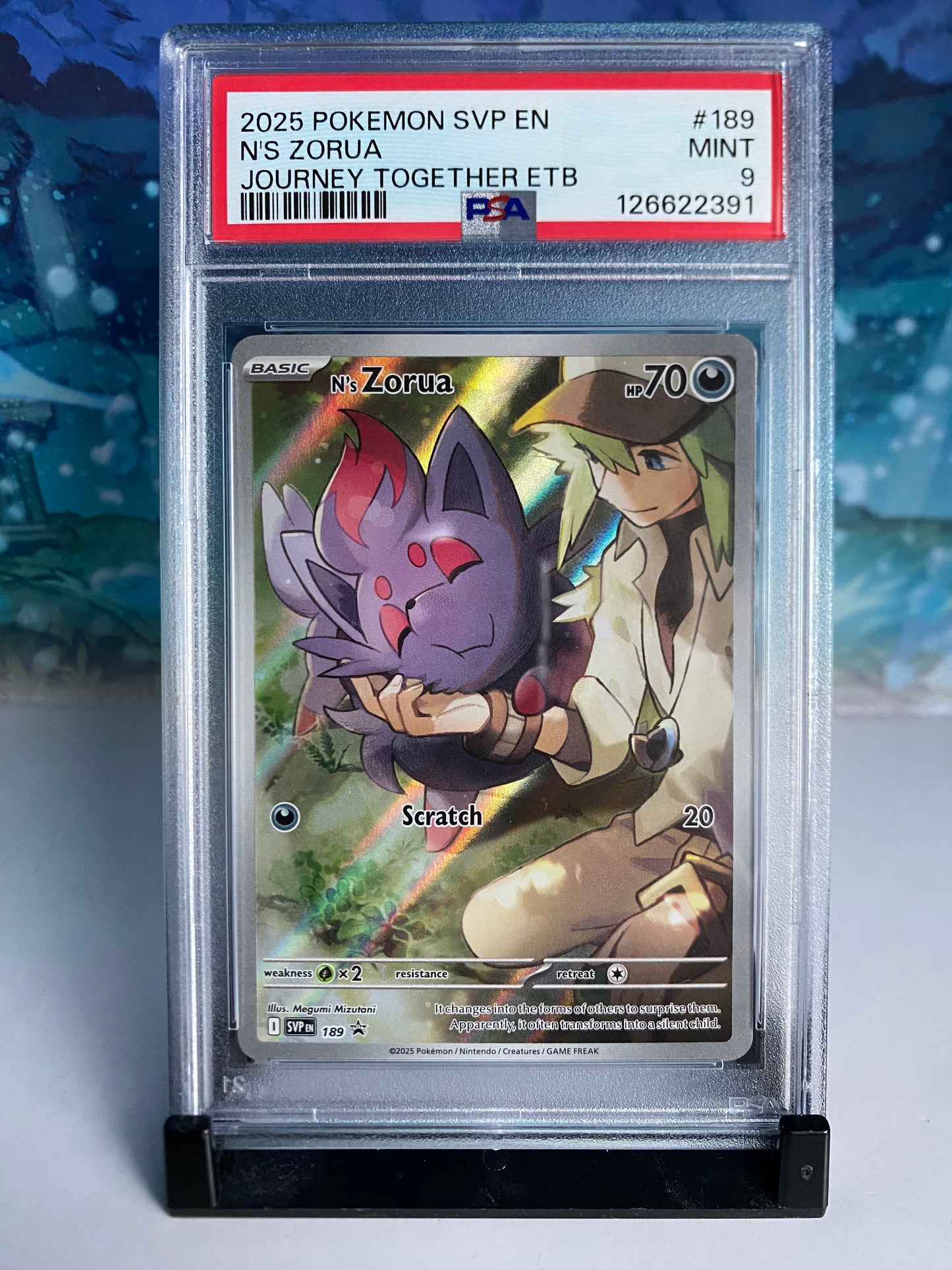 N's Zorua SVP189 PSA 9 Sealed Collector