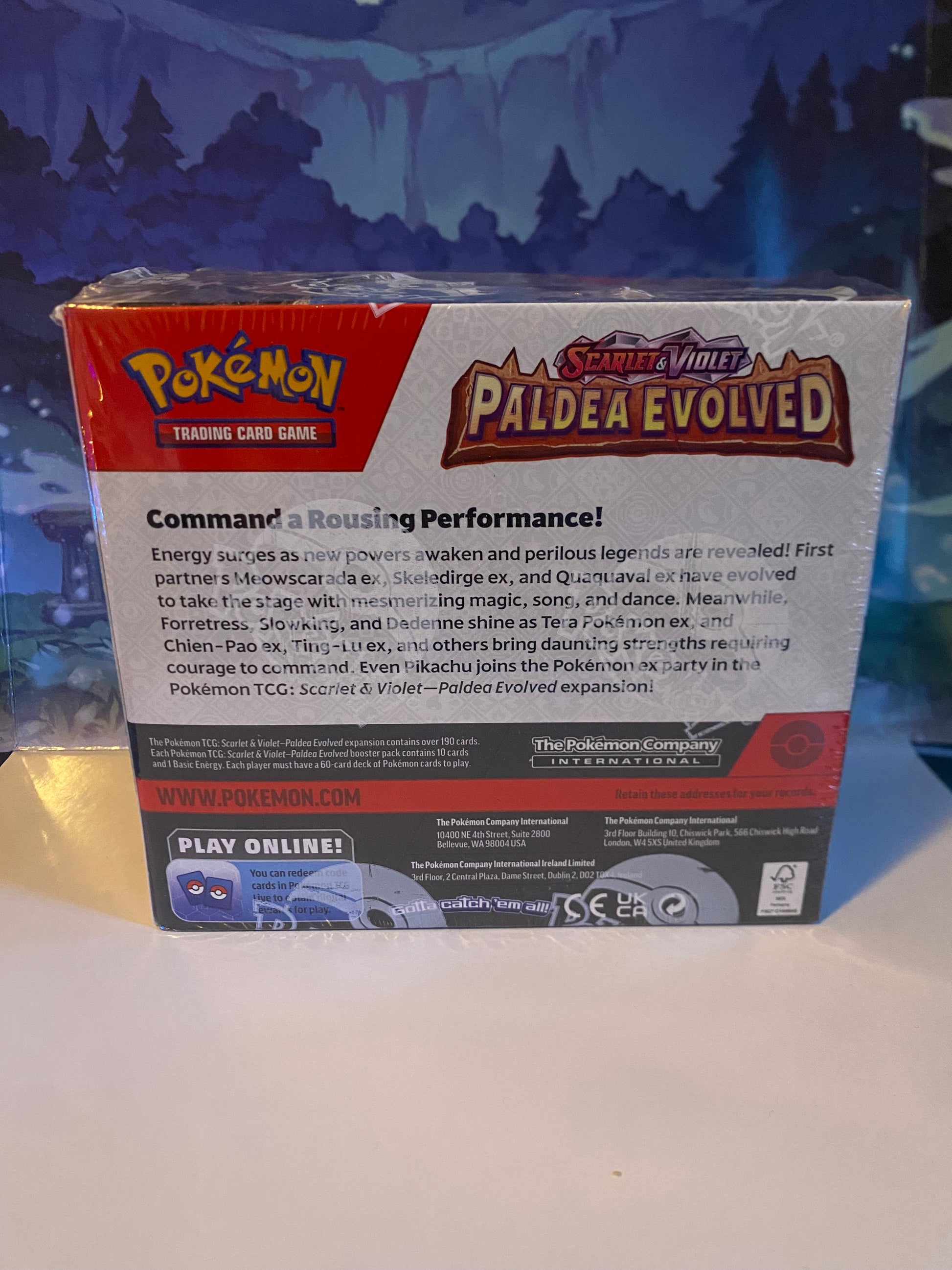 Paldea Evolved booster box achterkant Sealed Collector