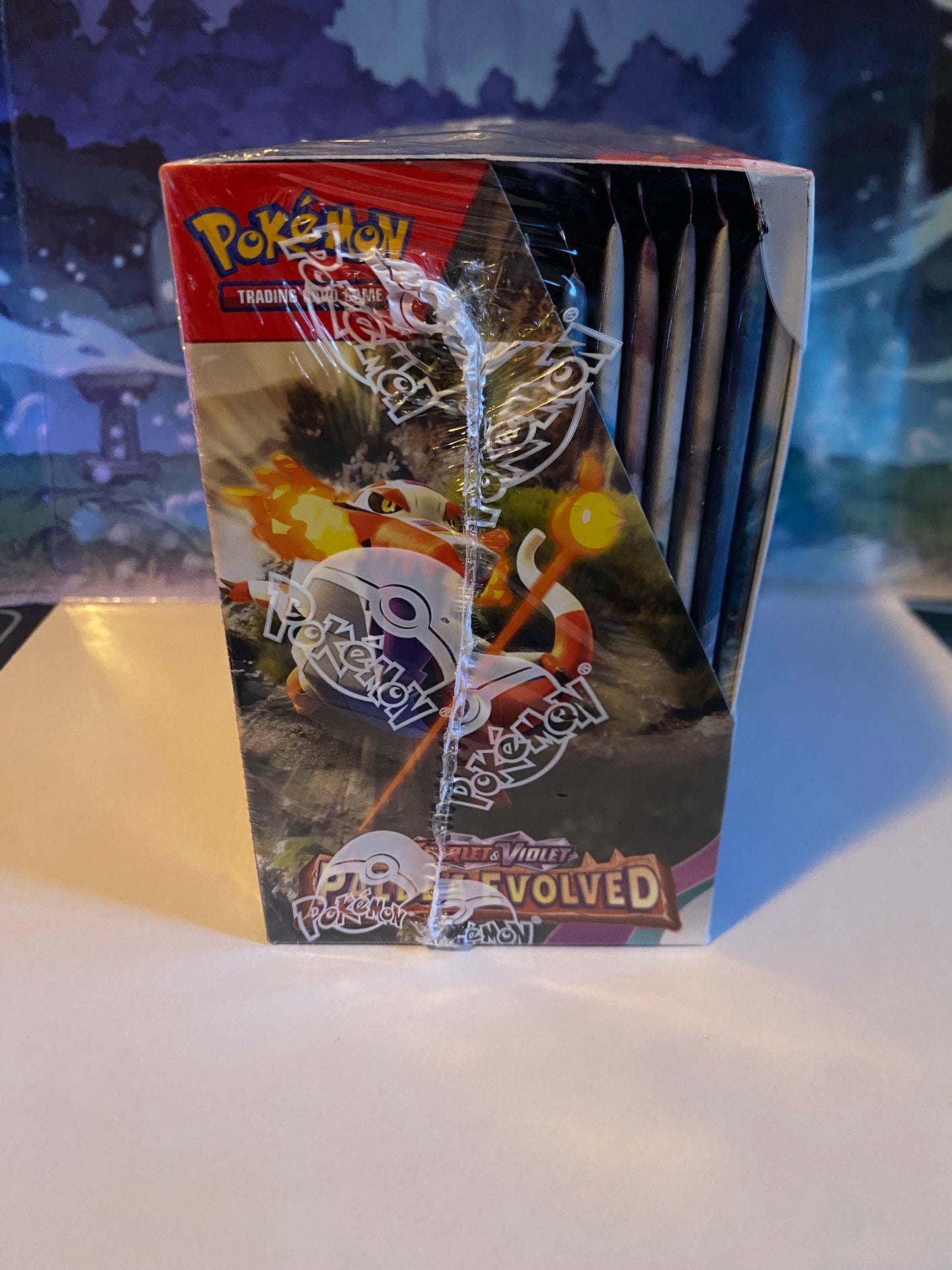 Paldea Evolved booster box zijkant links Sealed Collector