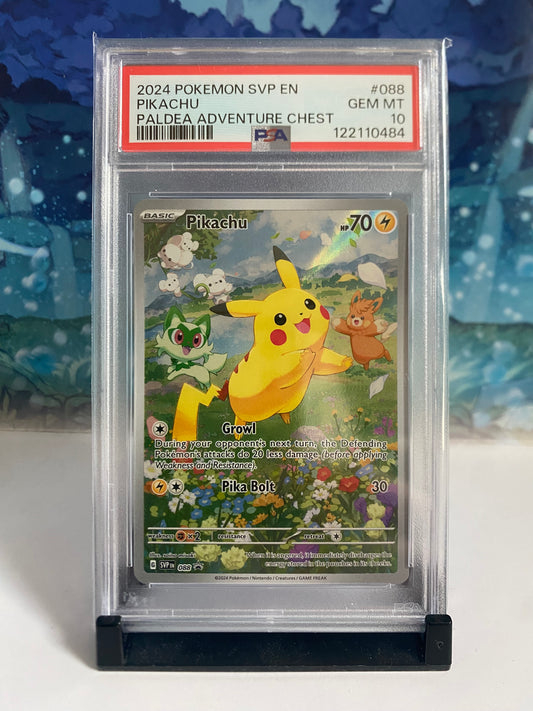 Pikachu Paldea Adventure Chest PSA 10 Sealed Collector