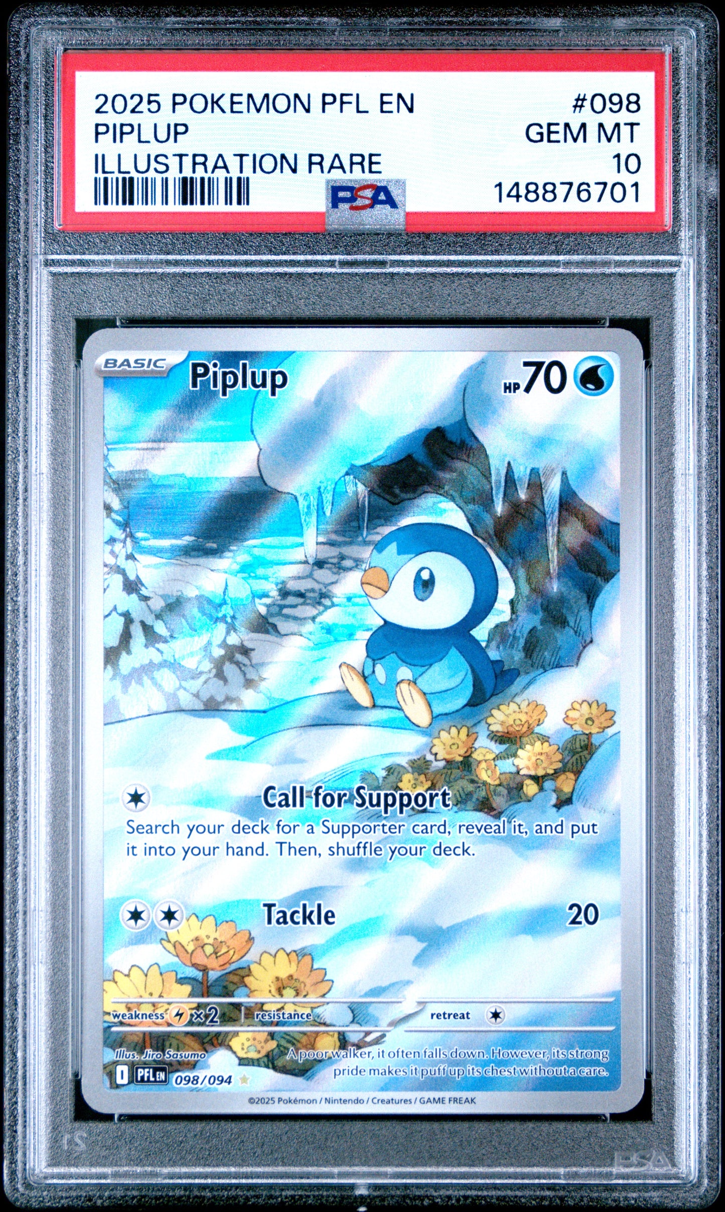 Piplup 098 PSA 10 voorkant