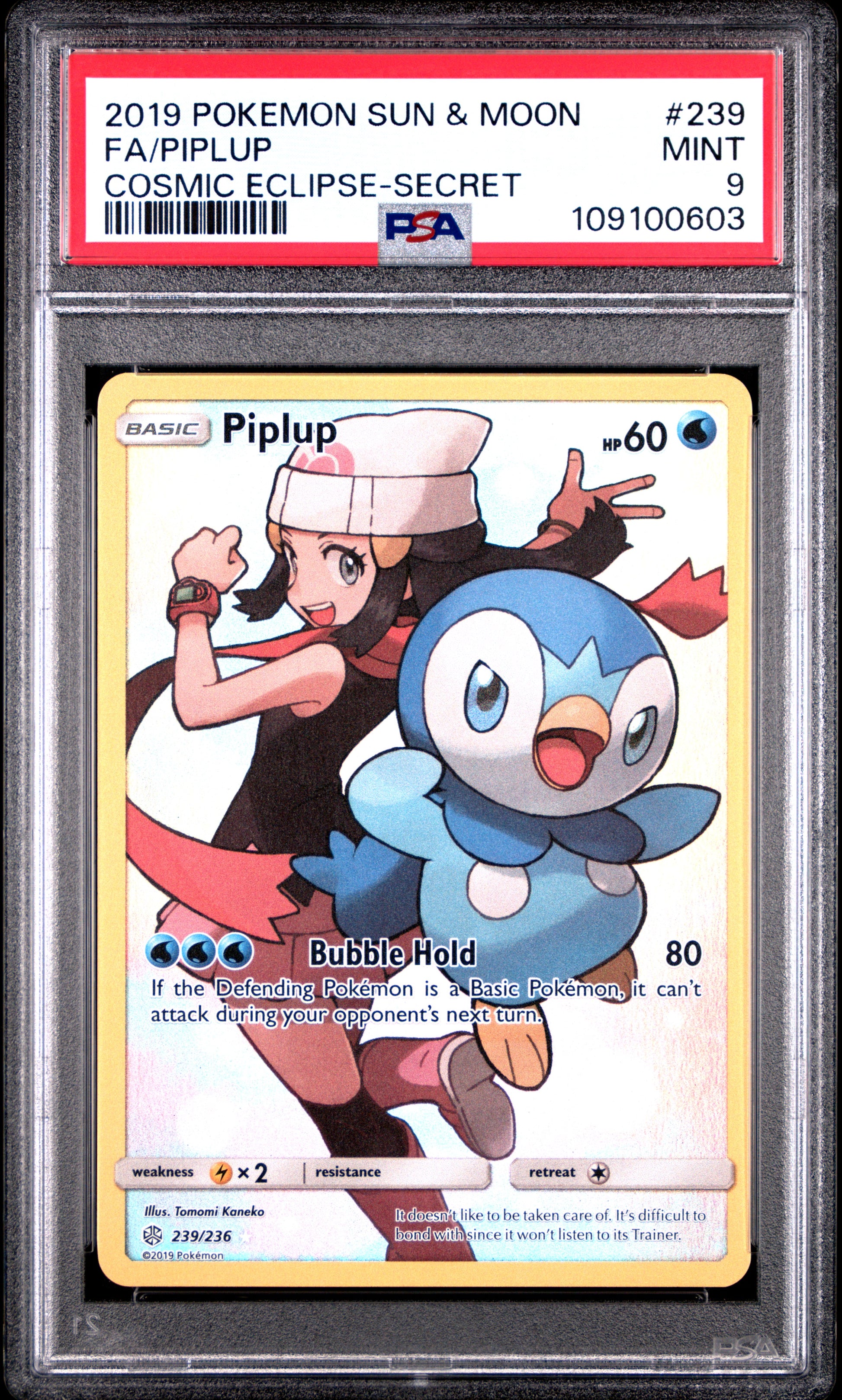 Piplup 239 Cosmic Eclipse PSA 9 voorkant
