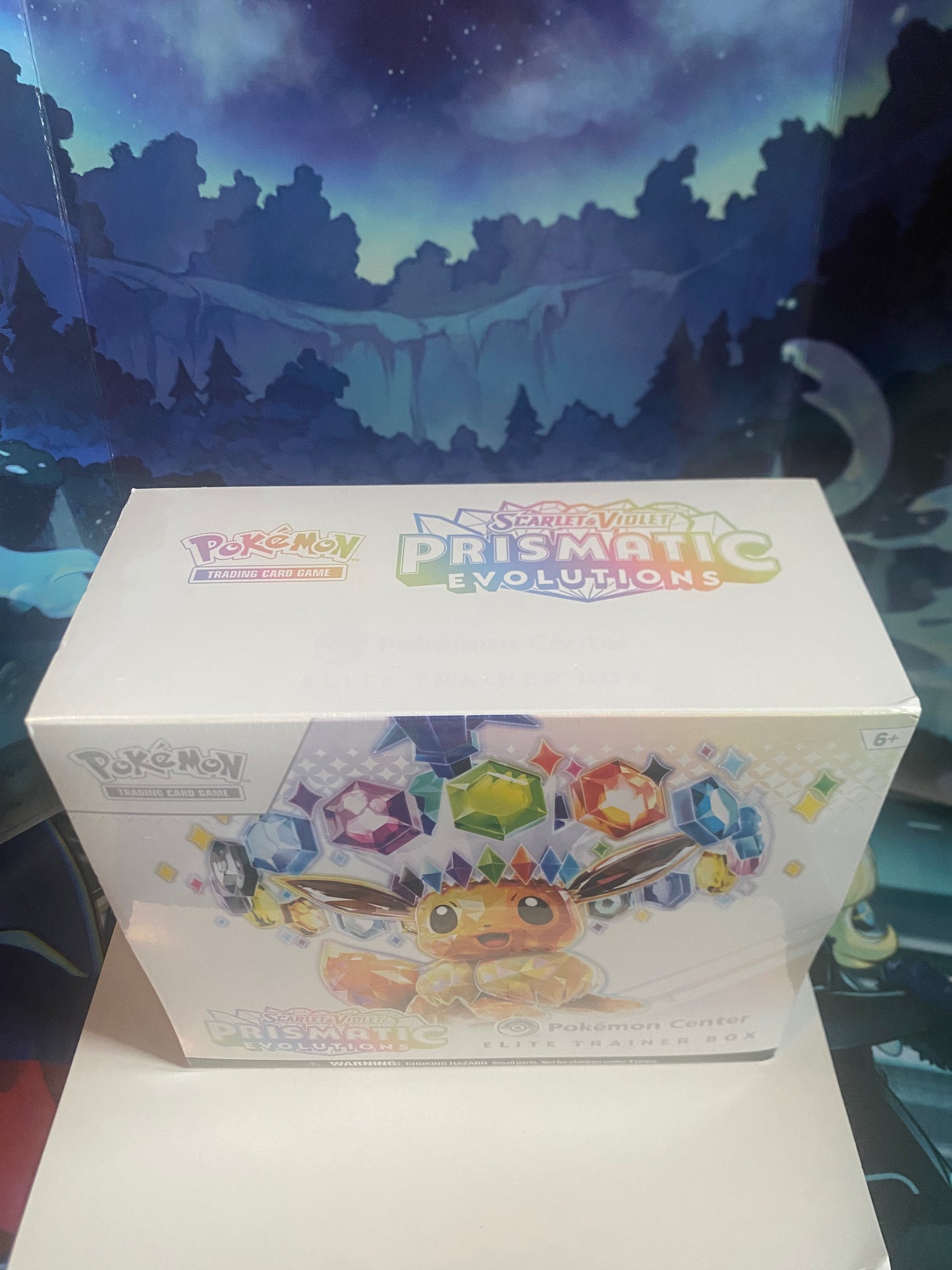 Prismatic Evolutions Pokemon Center ETB bovenkant