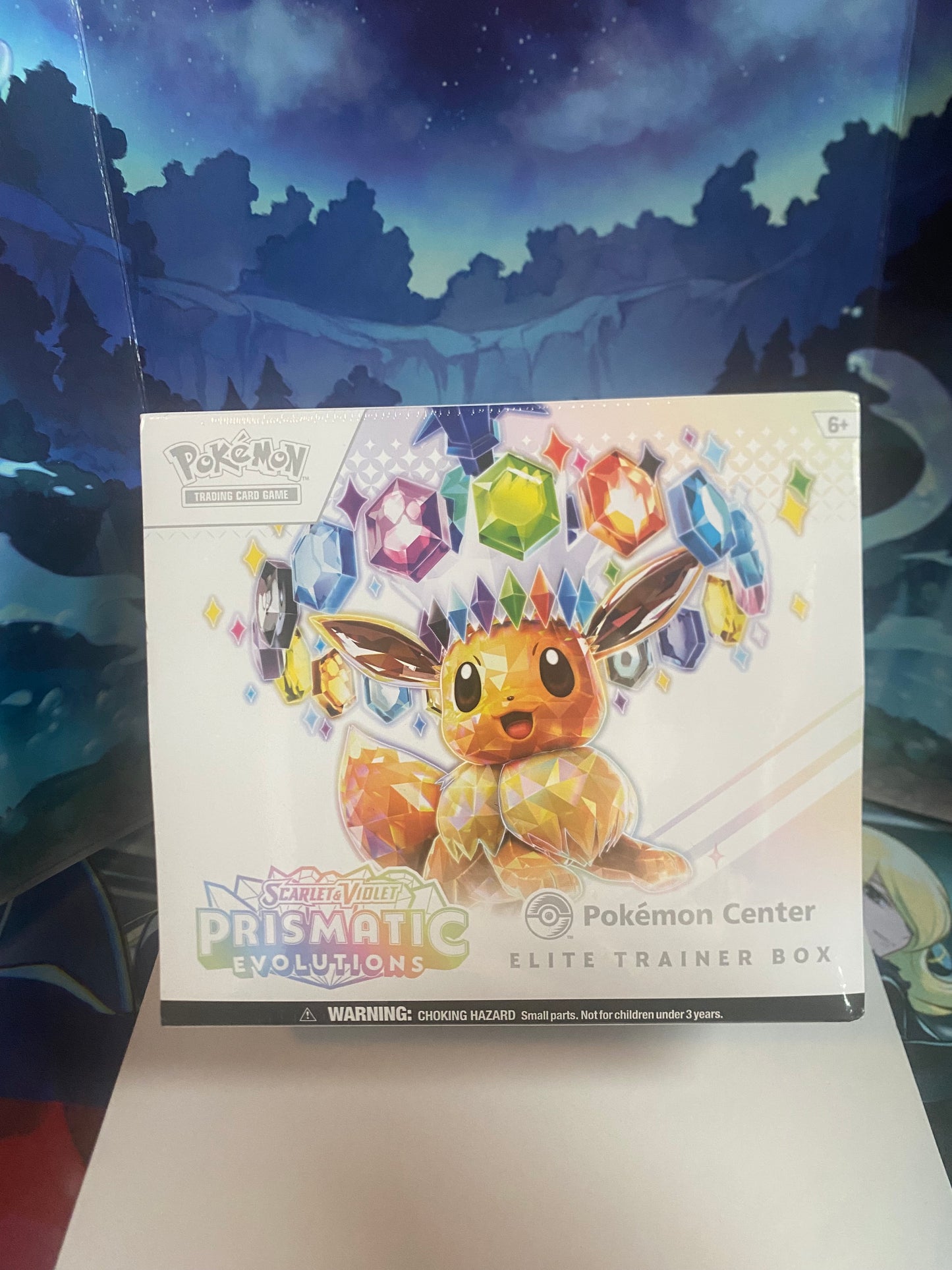 Prismatic Evolutions Pokemon Center ETB voorkant