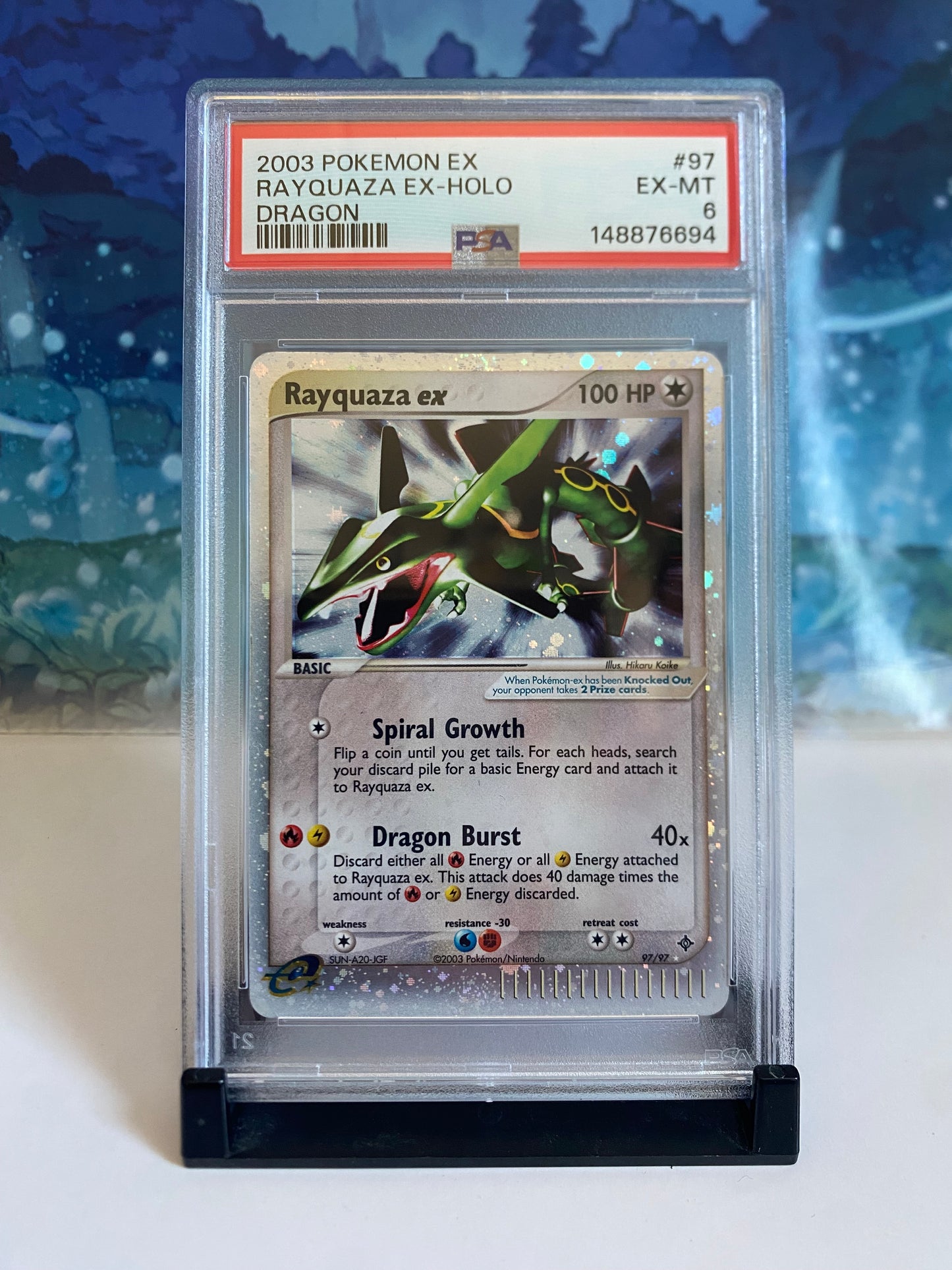 Rayquaza ex Dragon 97 PSA 6 Sealed Collector