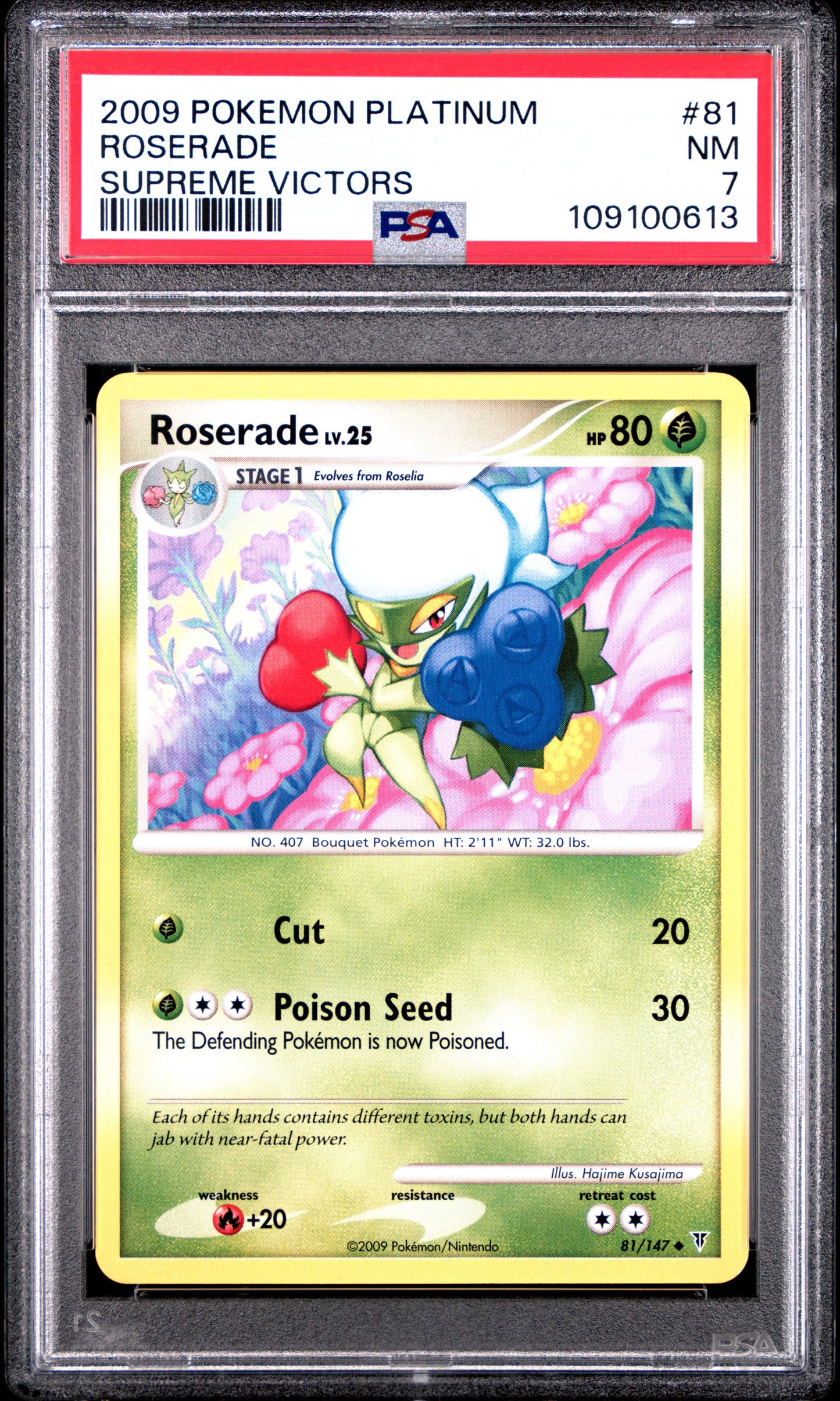 Roserade 81 Supreme Victors PSA 7 voorkant
