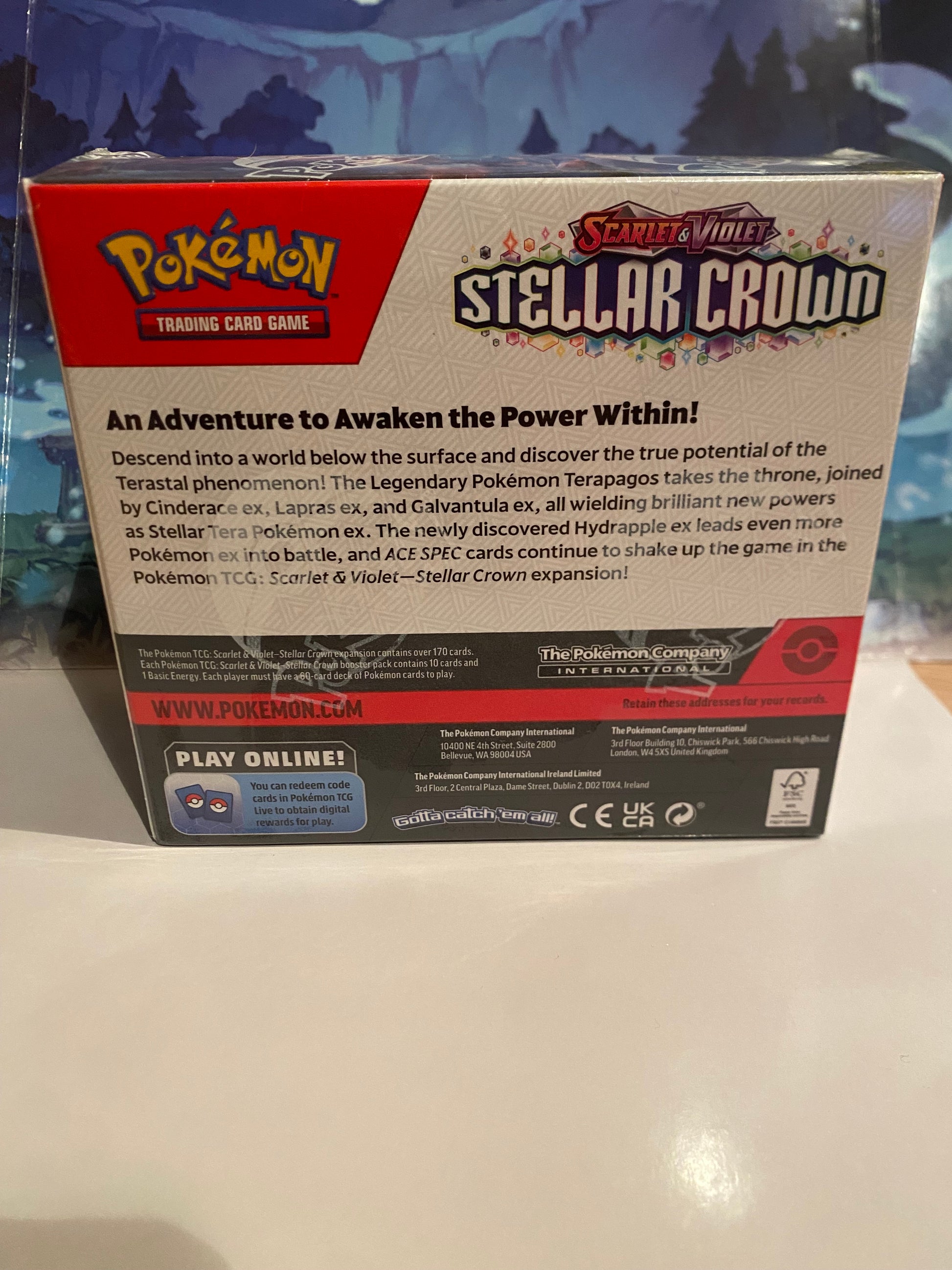 Stellar Crown booster box achterkant