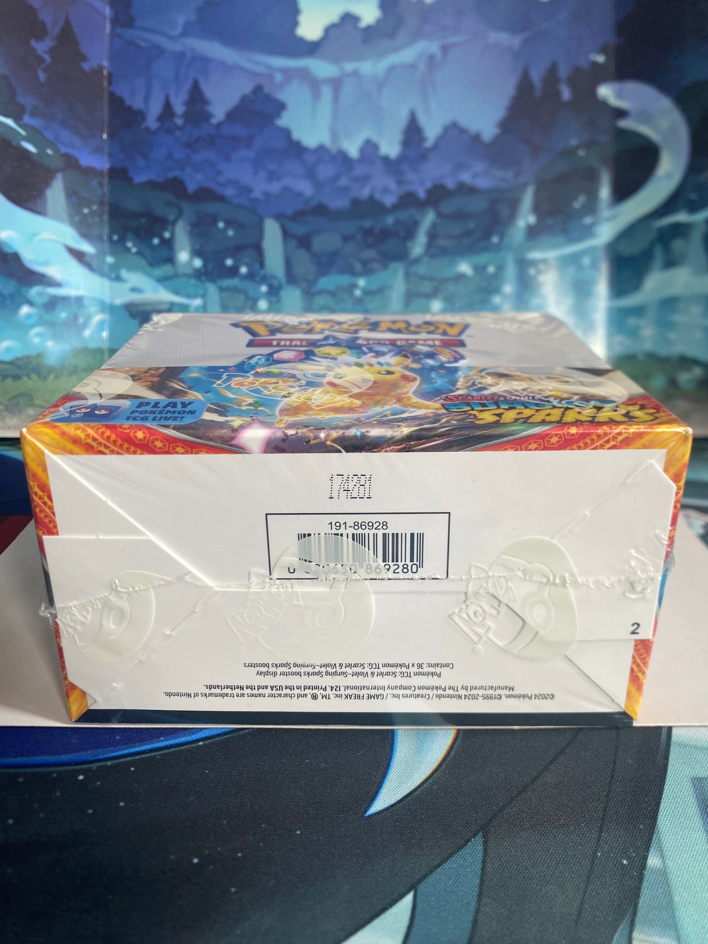Surging Sparks Booster Box onderkant