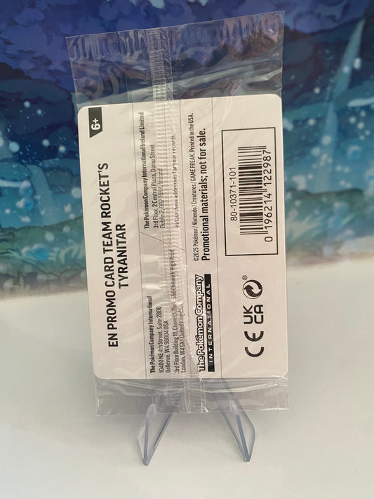 Tyranitar 96 Pokemon Center sealed achterkant