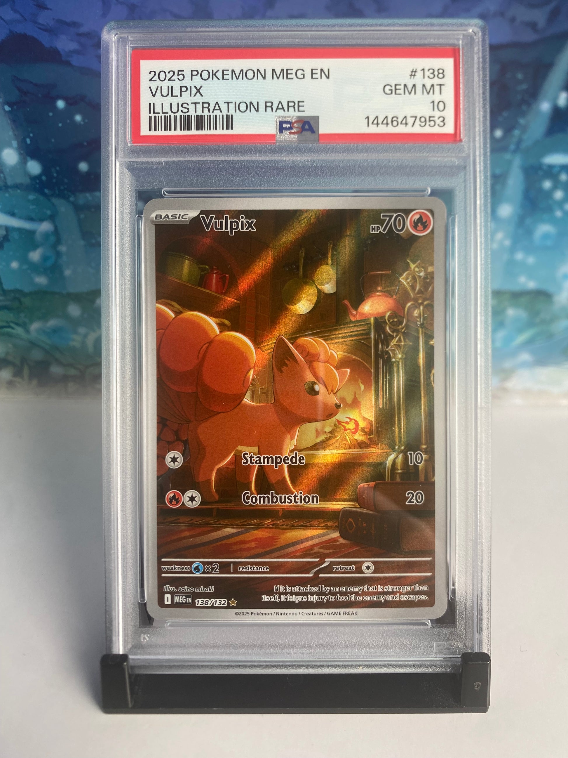 Vulpix 138 PSA 10 Sealed Collector